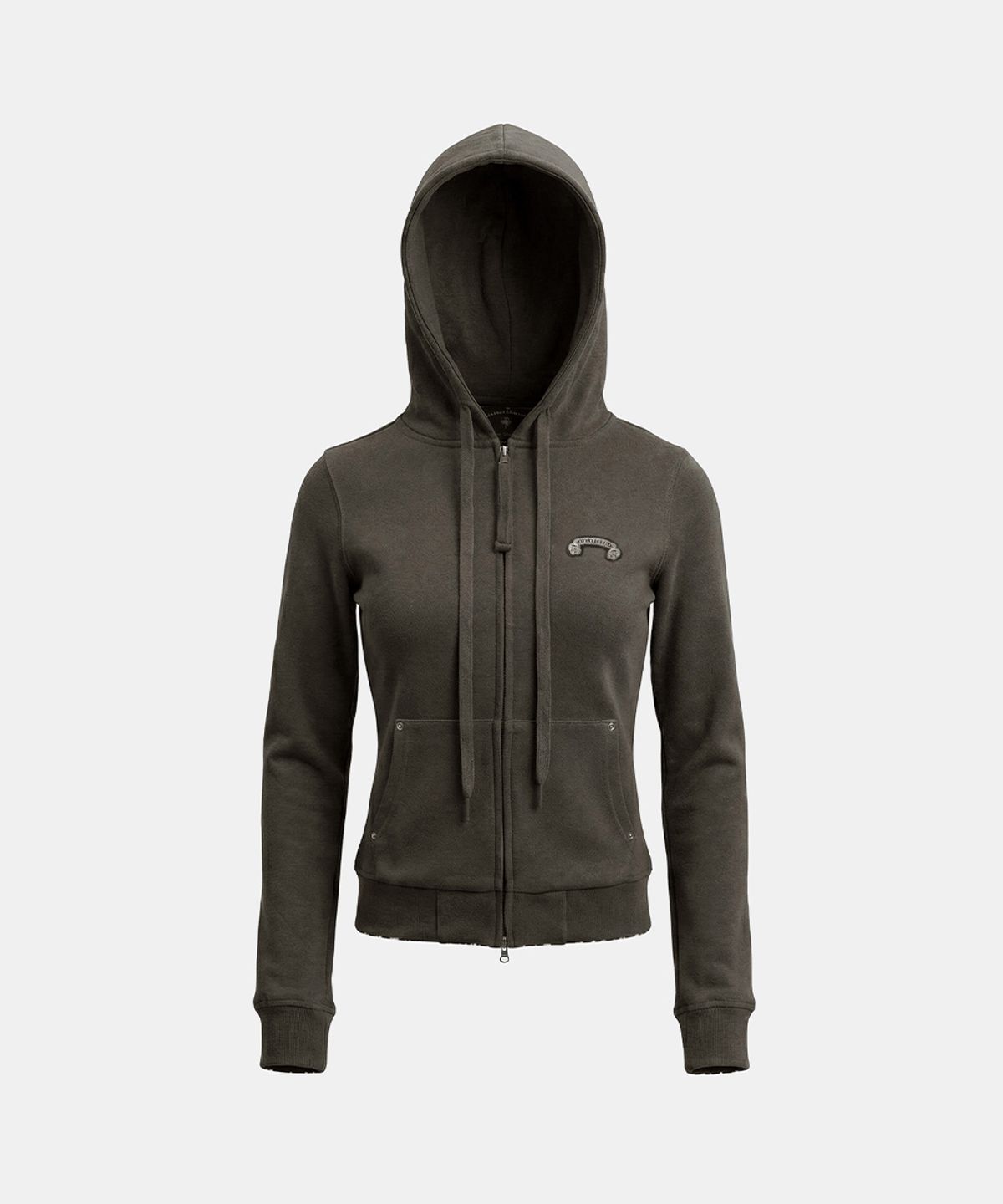 배드블러드(BADBLOOD) Cosmo11 Slim-Fit Zip-Up Hoodie - Charcoal