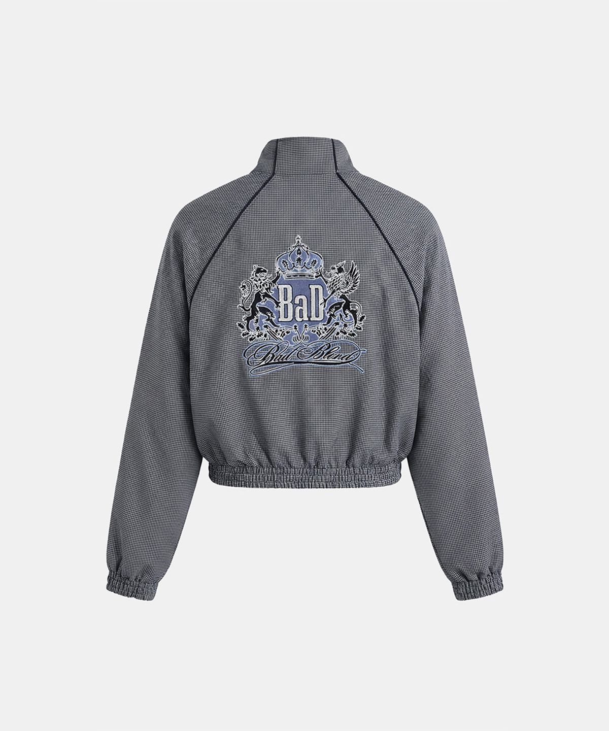 배드블러드(BADBLOOD) Shield-M Reversible Track Top - Navy Check