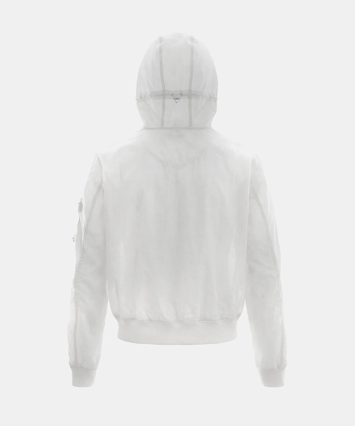배드블러드(BADBLOOD) Viper91 Nylon hooded windbreaker - White