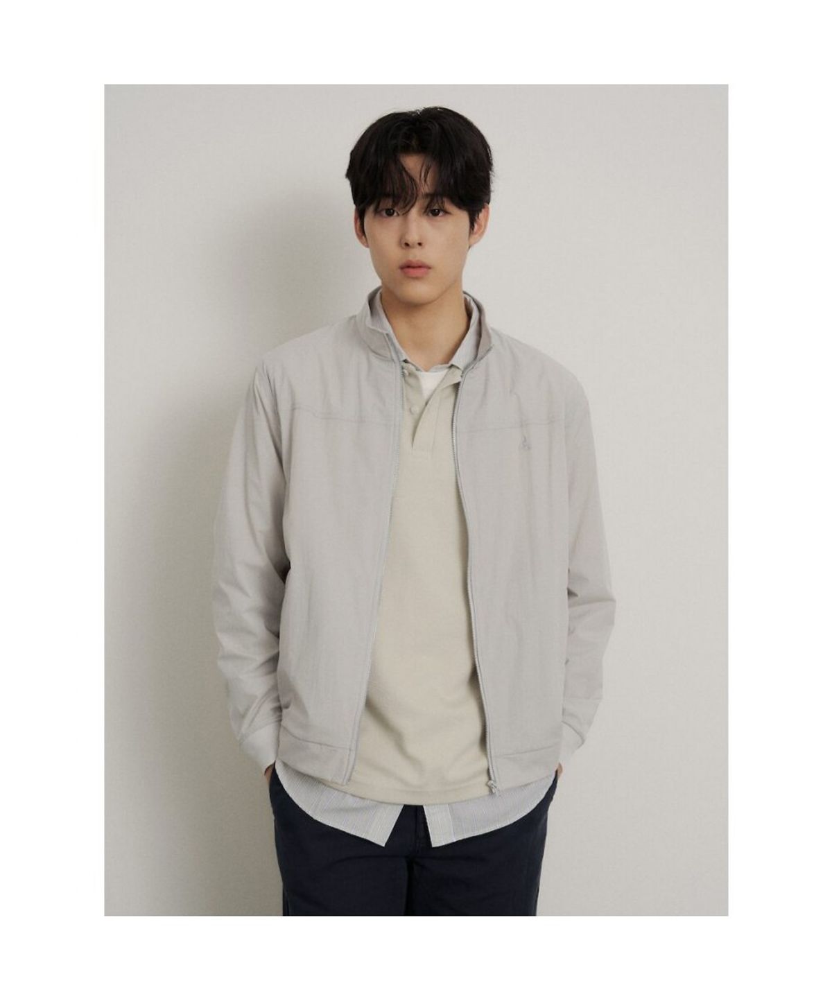 빈폴 멘(BEANPOLE MEN) 경량 숏 아우터  라이트 그레이