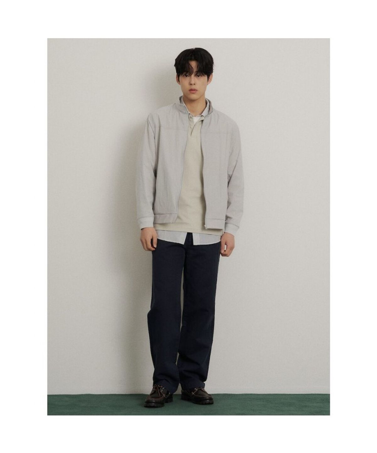 빈폴 멘(BEANPOLE MEN) 경량 숏 아우터  라이트 그레이