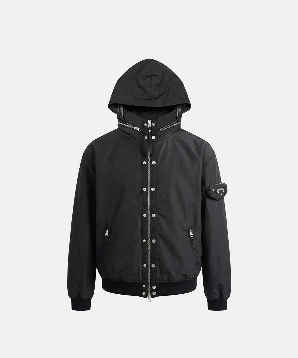 배드블러드(BADBLOOD) Viper High-Neck Windbreaker - Black