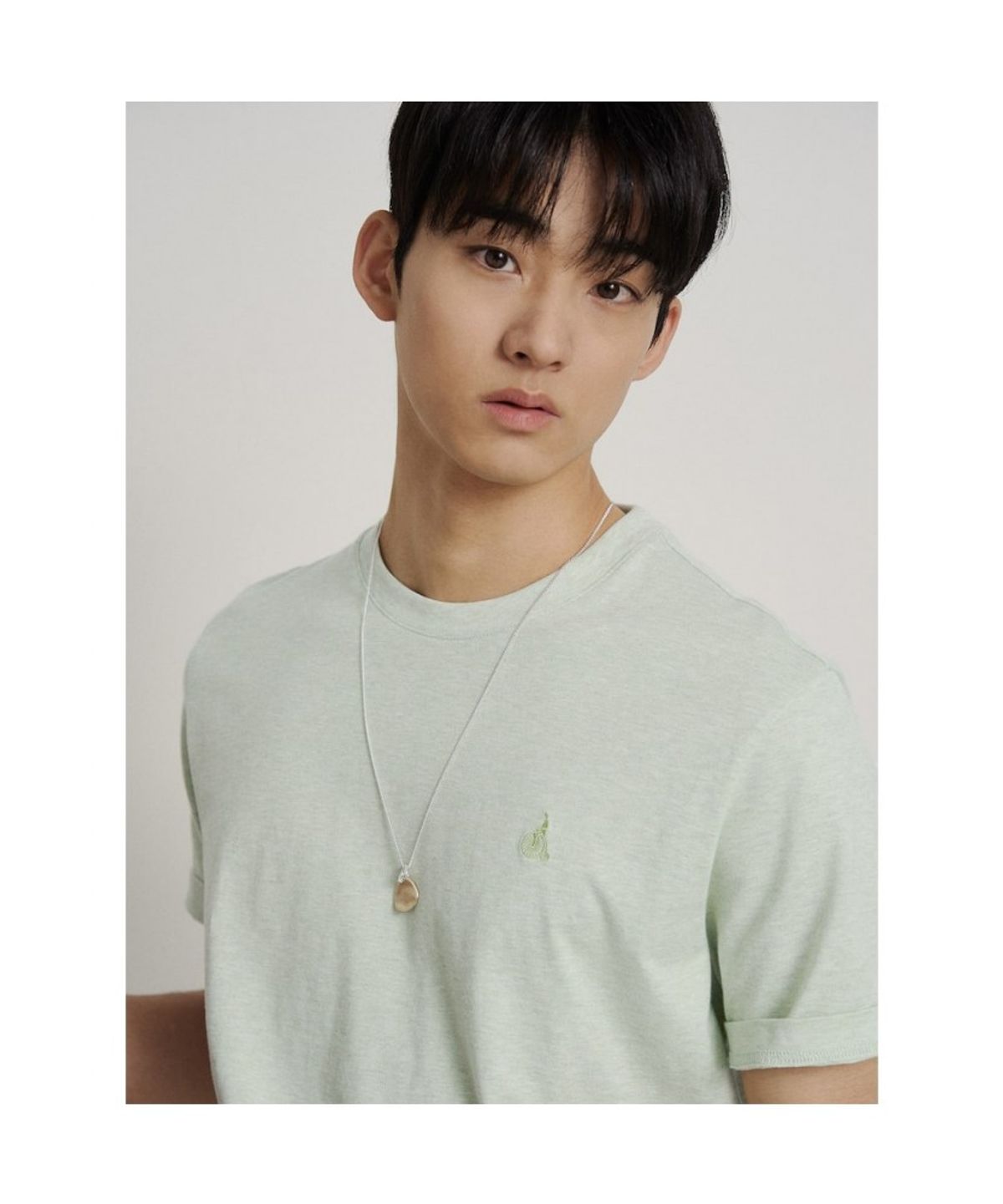 빈폴 멘(BEANPOLE MEN) [Essential] 라운드 반소매 티셔츠  올리브