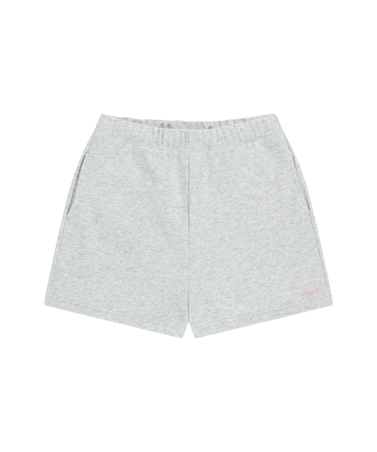 마리떼 프랑소와 저버(MARITHÉ + FRANҪOIS GIRBAUD) W REGULAR LOGO SWEAT SHORTS light heather gray