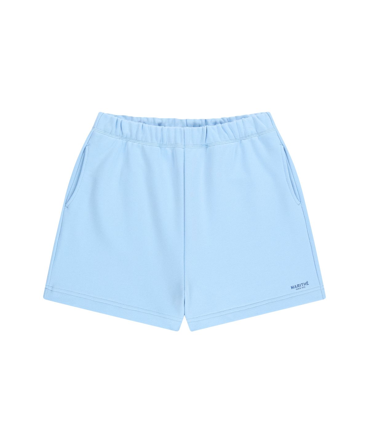 마리떼 프랑소와 저버(MARITHÉ + FRANҪOIS GIRBAUD) W REGULAR LOGO SWEAT SHORTS ice blue