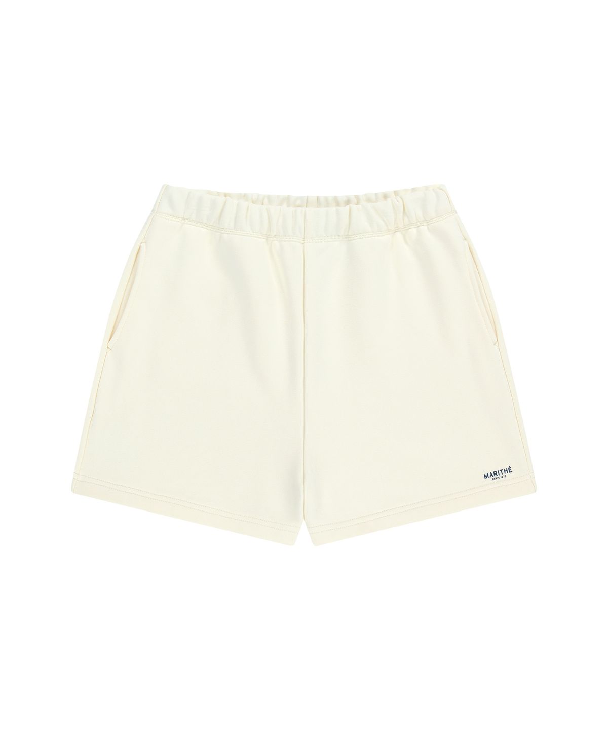 마리떼 프랑소와 저버(MARITHÉ + FRANҪOIS GIRBAUD) W REGULAR LOGO SWEAT SHORTS ivory