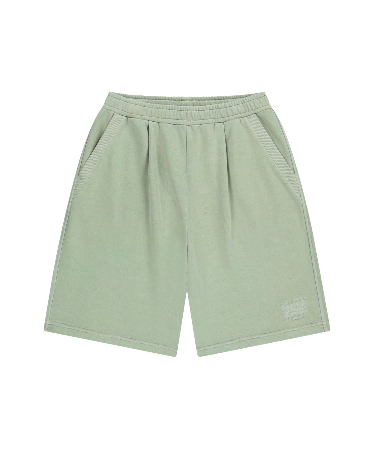 마리떼 프랑소와 저버(MARITHÉ + FRANҪOIS GIRBAUD) OUTLINE CLASSIC LOGO DYEING BERMUDA SWEAT SHORTS mint