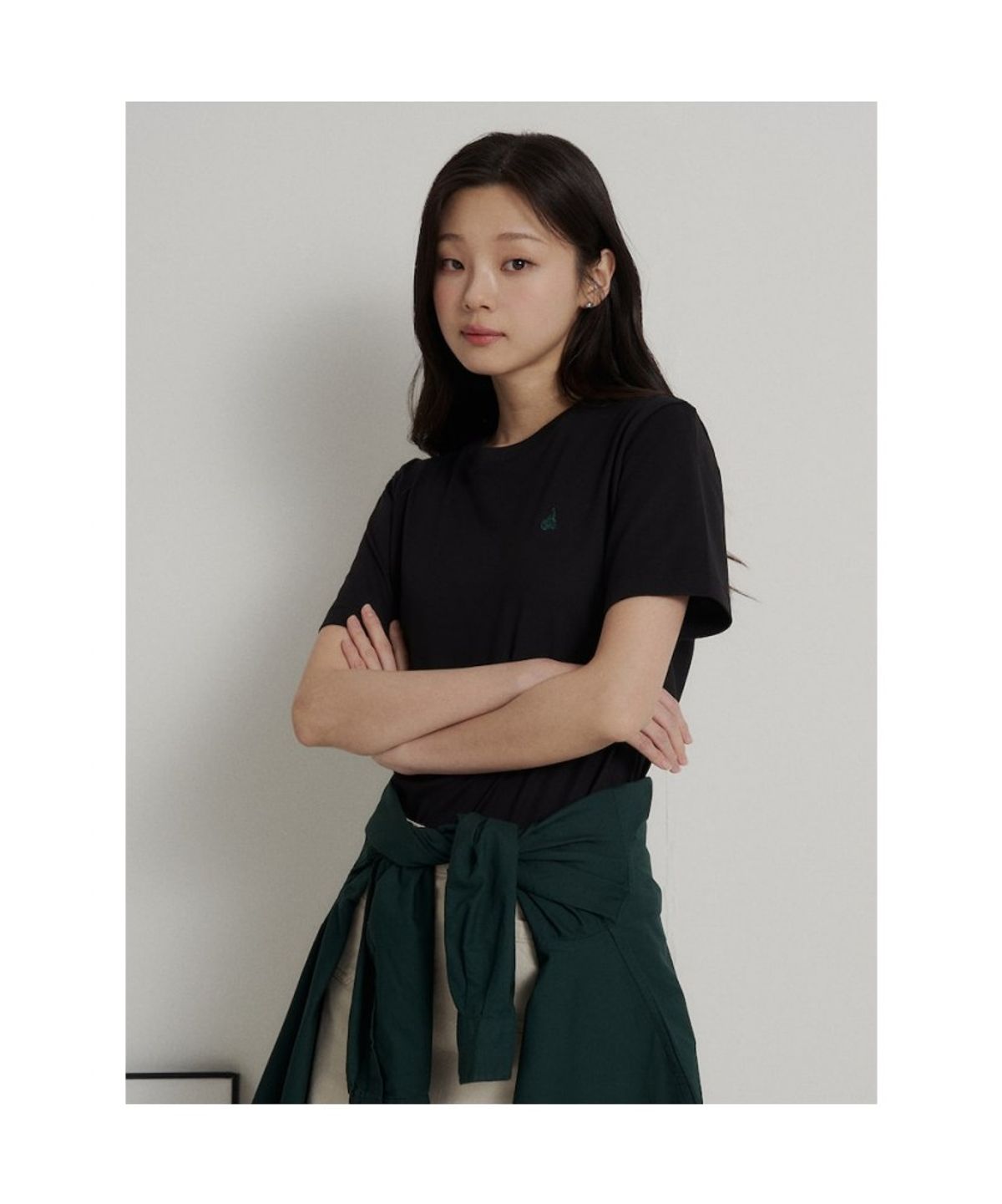 빈폴 멘(BEANPOLE MEN) [Essential] 라운드 반소매 티셔츠  블랙