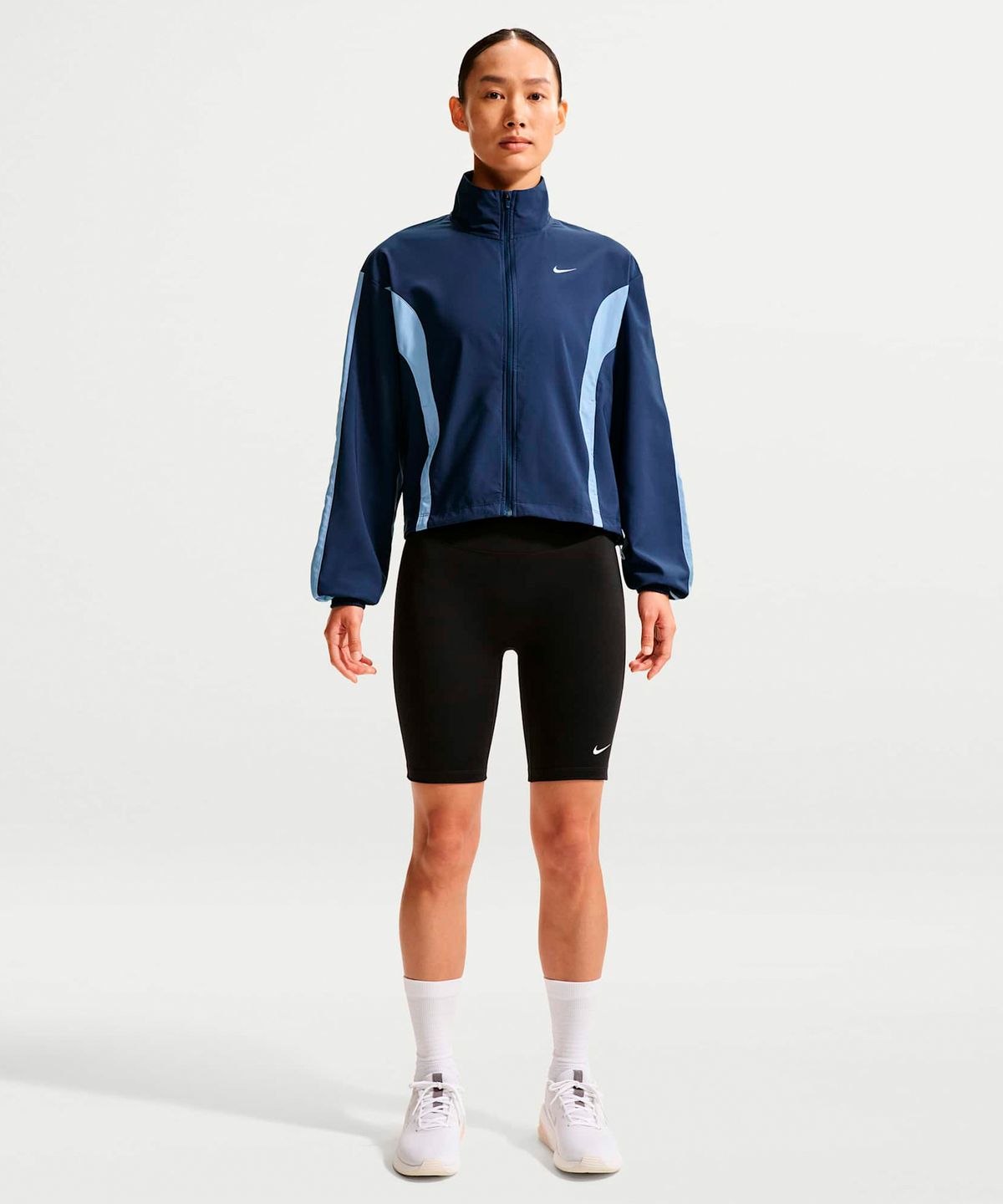 나이키(NIKE) 원 우븐 재킷 W - 미드나이트 네이비:알루미늄:화이트 / IV5394-410