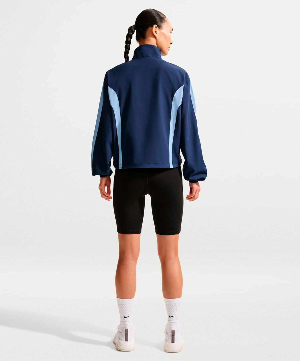 나이키(NIKE) 원 우븐 재킷 W - 미드나이트 네이비:알루미늄:화이트 / IV5394-410