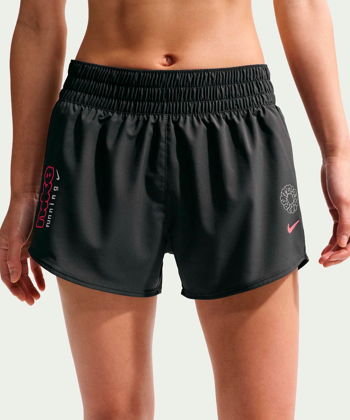 나이키(NIKE) 원 드라이 핏 미드라이즈 3인치 브리프 라인드 러닝 쇼츠 W - 앤트러사이트 / IR6603-060