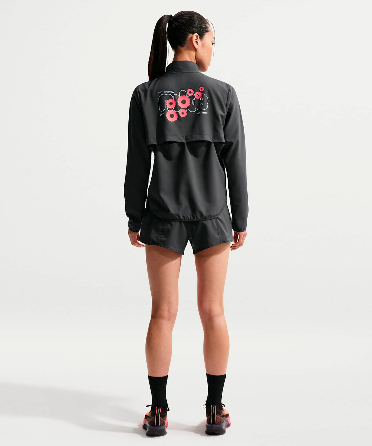 나이키(NIKE) 원 드라이 핏 미드라이즈 3인치 브리프 라인드 러닝 쇼츠 W - 앤트러사이트 / IR6603-060