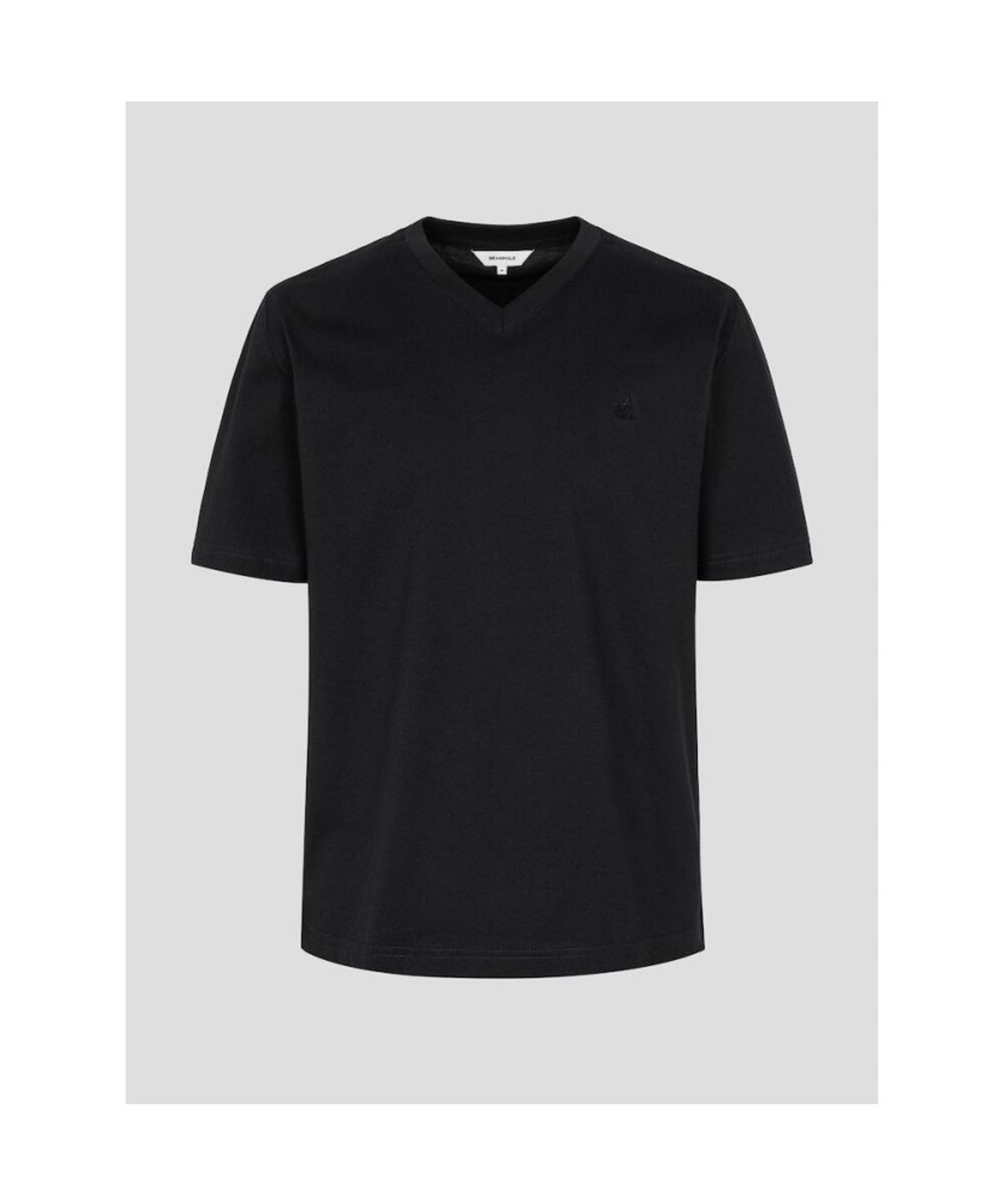 빈폴 멘(BEANPOLE MEN) 기본 브이넥 반소매 티셔츠  블랙