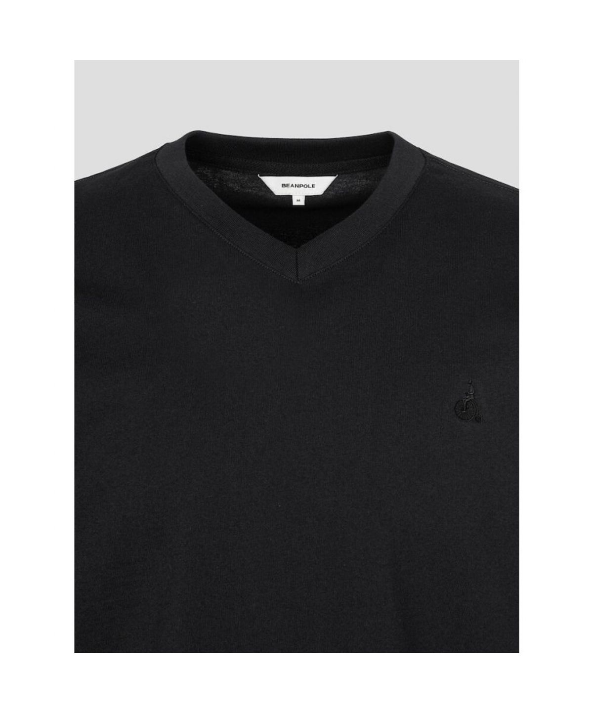 빈폴 멘(BEANPOLE MEN) 기본 브이넥 반소매 티셔츠  블랙