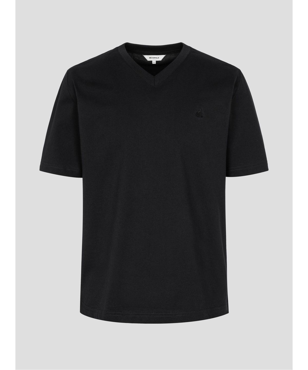 빈폴 멘(BEANPOLE MEN) 기본 브이넥 반소매 티셔츠  블랙