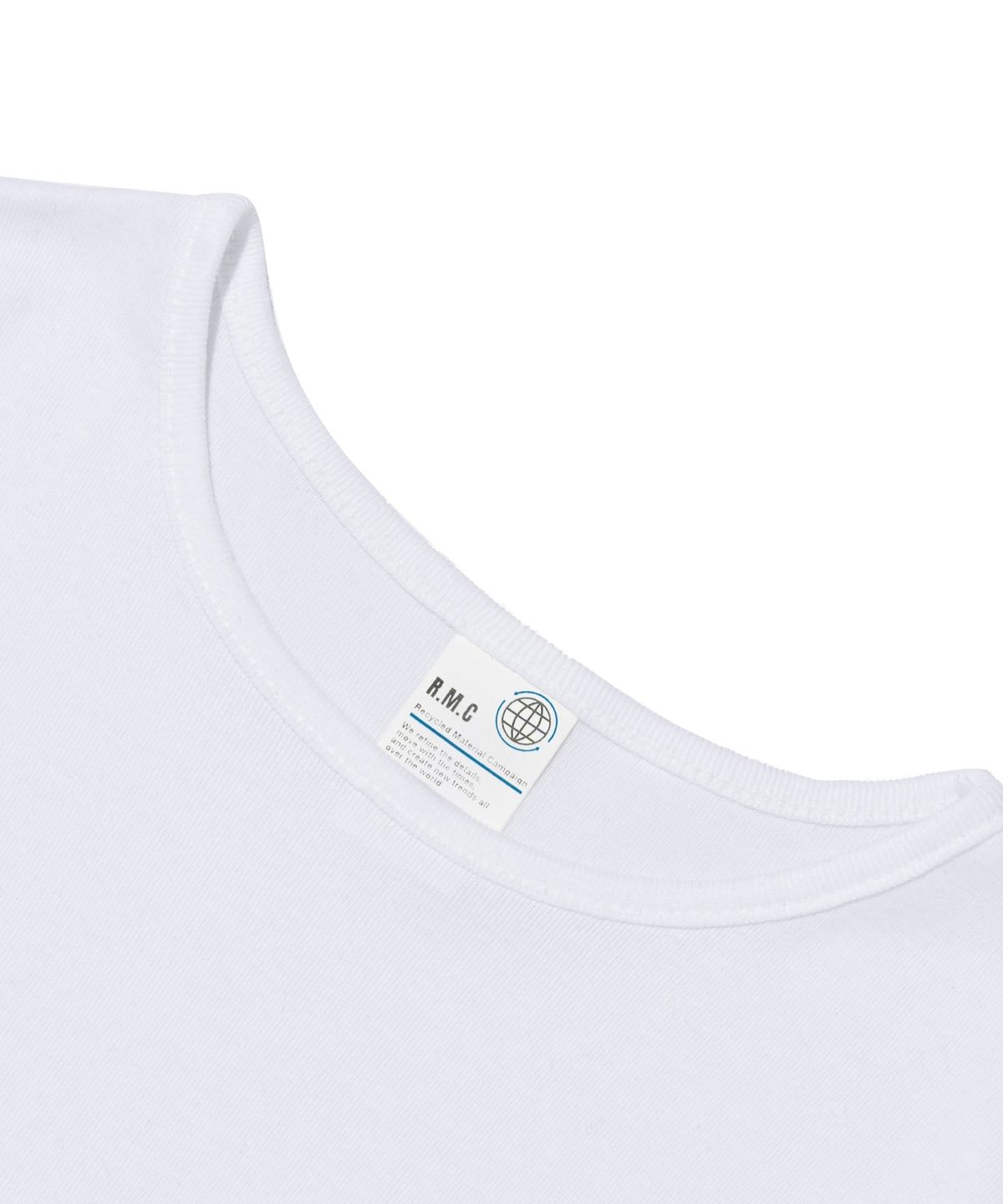 서울어패럴(SEOUL APPAREL) 아카이빙 레터링 로고 크롭 반팔 티셔츠 (화이트)