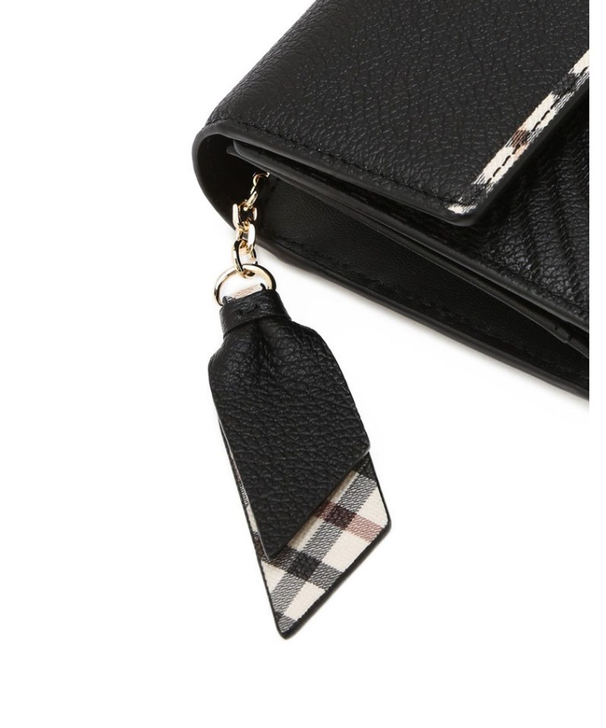 닥스 여성 액세서리(DAKS WOMENS ACCESSORIES) 버킹엄 블랙 로고장식 소가죽 장지갑_DCWA6E221BK