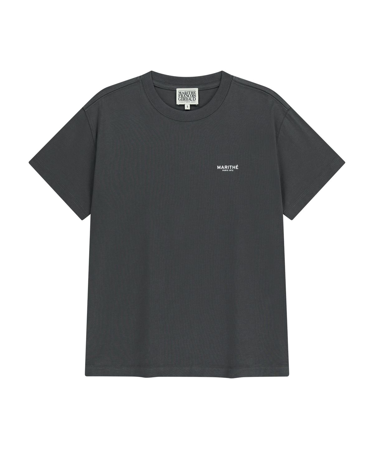마리떼 프랑소와 저버(MARITHÉ + FRANҪOIS GIRBAUD) SMALL REGULAR LOGO TEE charcoal