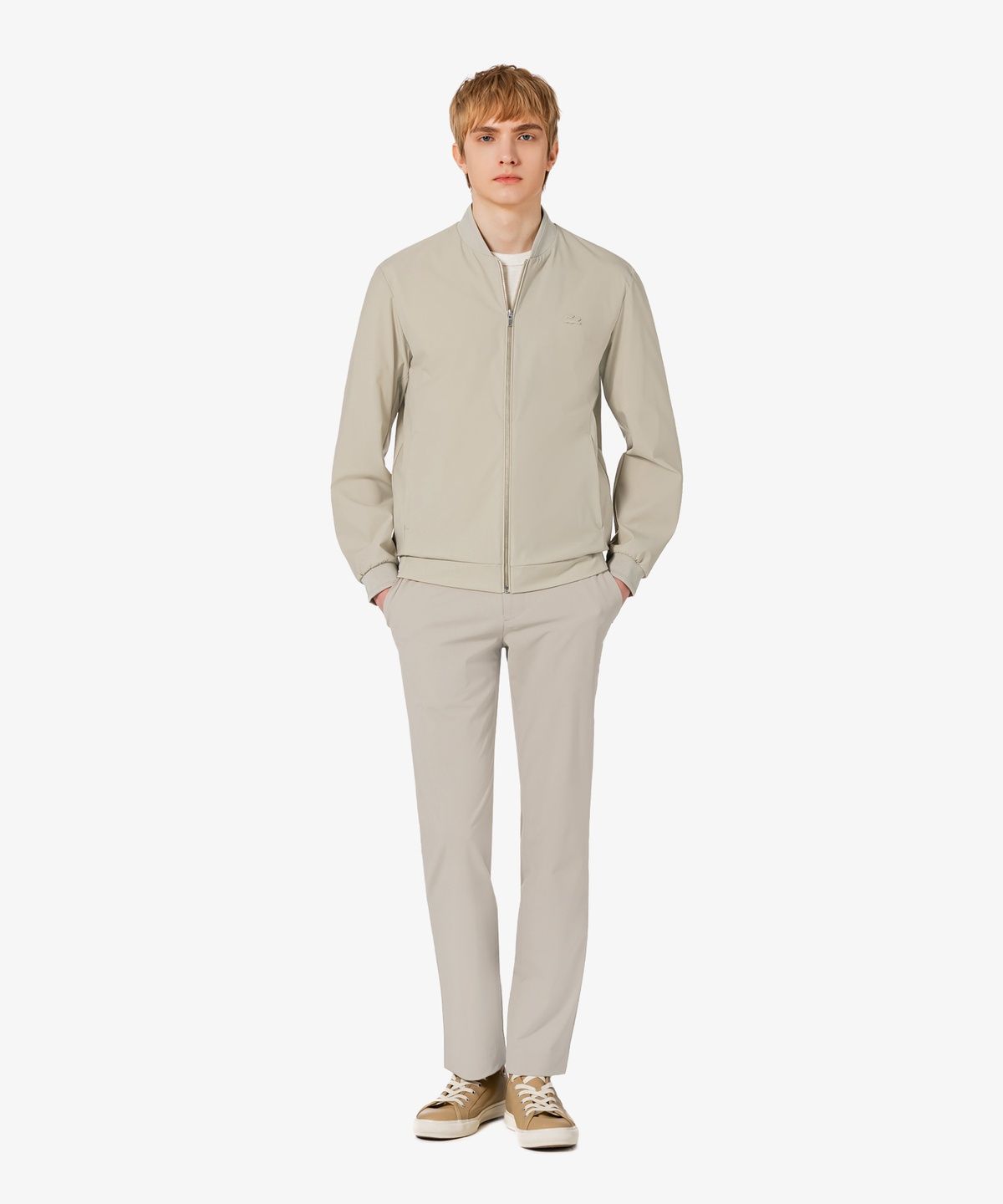 라코스테(LACOSTE) 남성 스타디움넥 블루종 BH448E-56G 02S