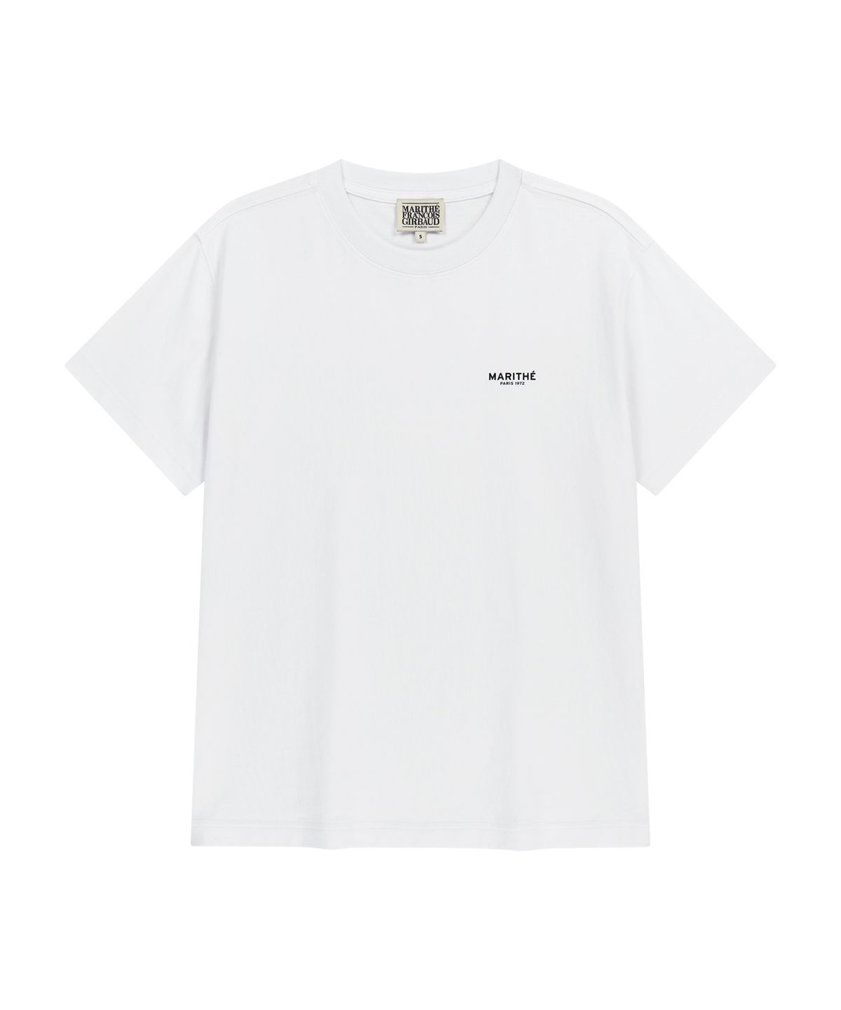 마리떼 프랑소와 저버(MARITHÉ + FRANҪOIS GIRBAUD) SMALL REGULAR LOGO TEE white