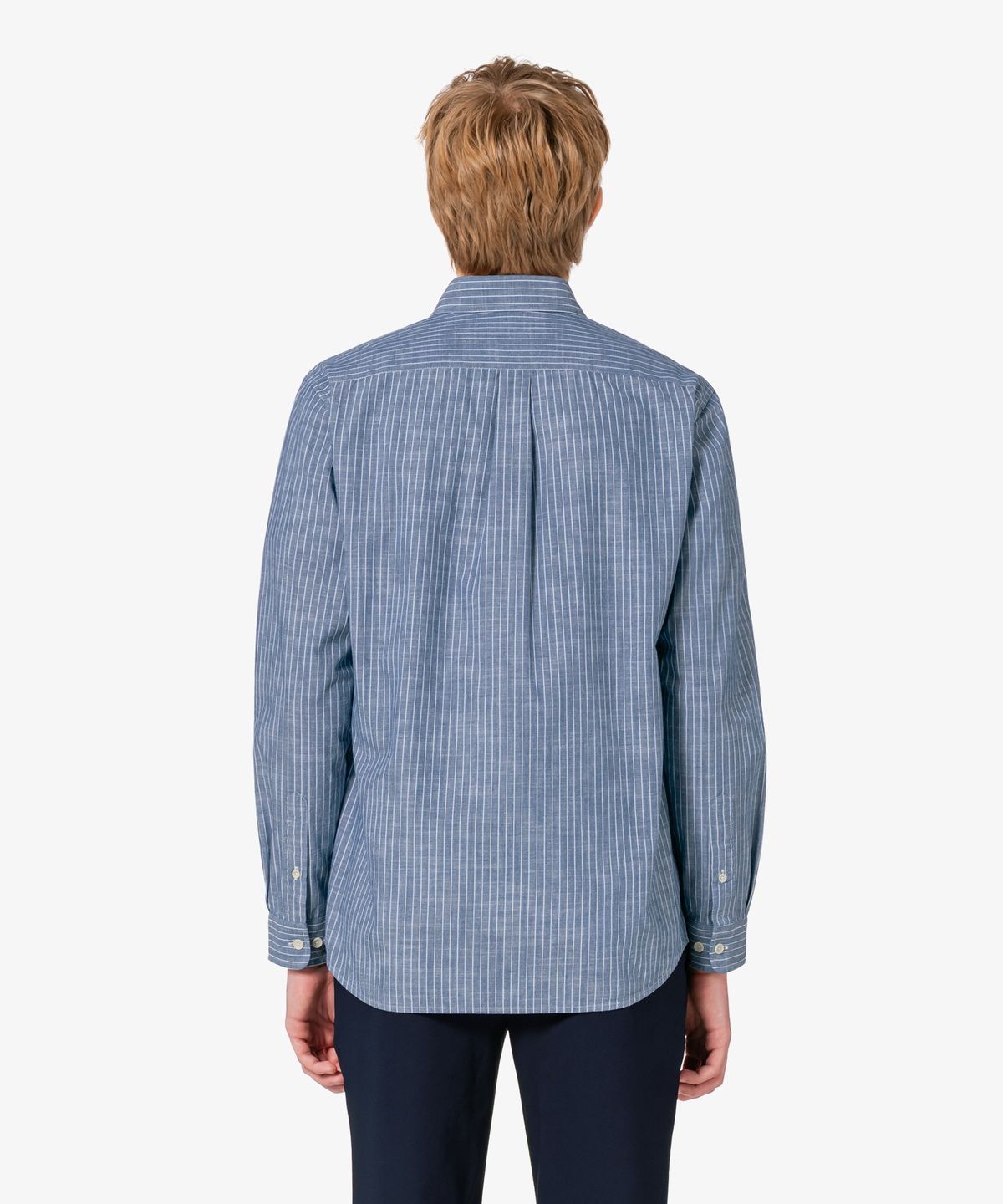 라코스테(LACOSTE) 남성 샴브레이 스트라이프 셔츠 CH357E-56G AEY