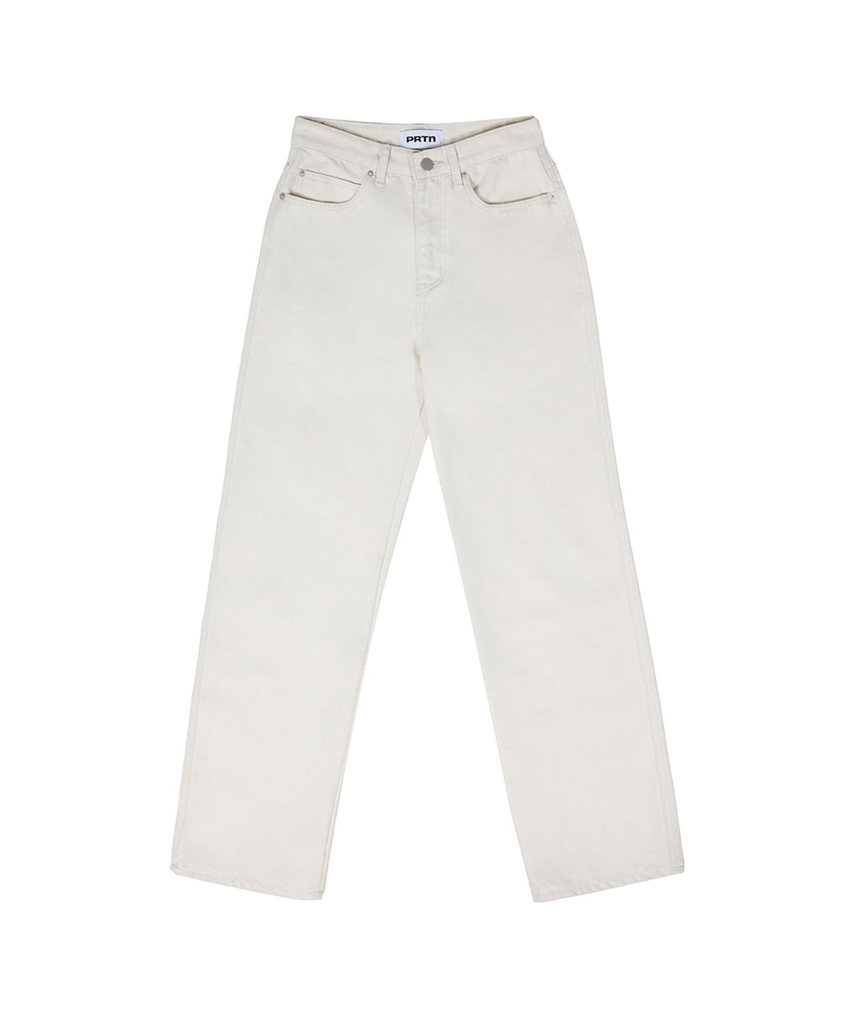 포르테나(PORTERNA) ESSENTIAL SEMI WIDE JEANS-IVORY