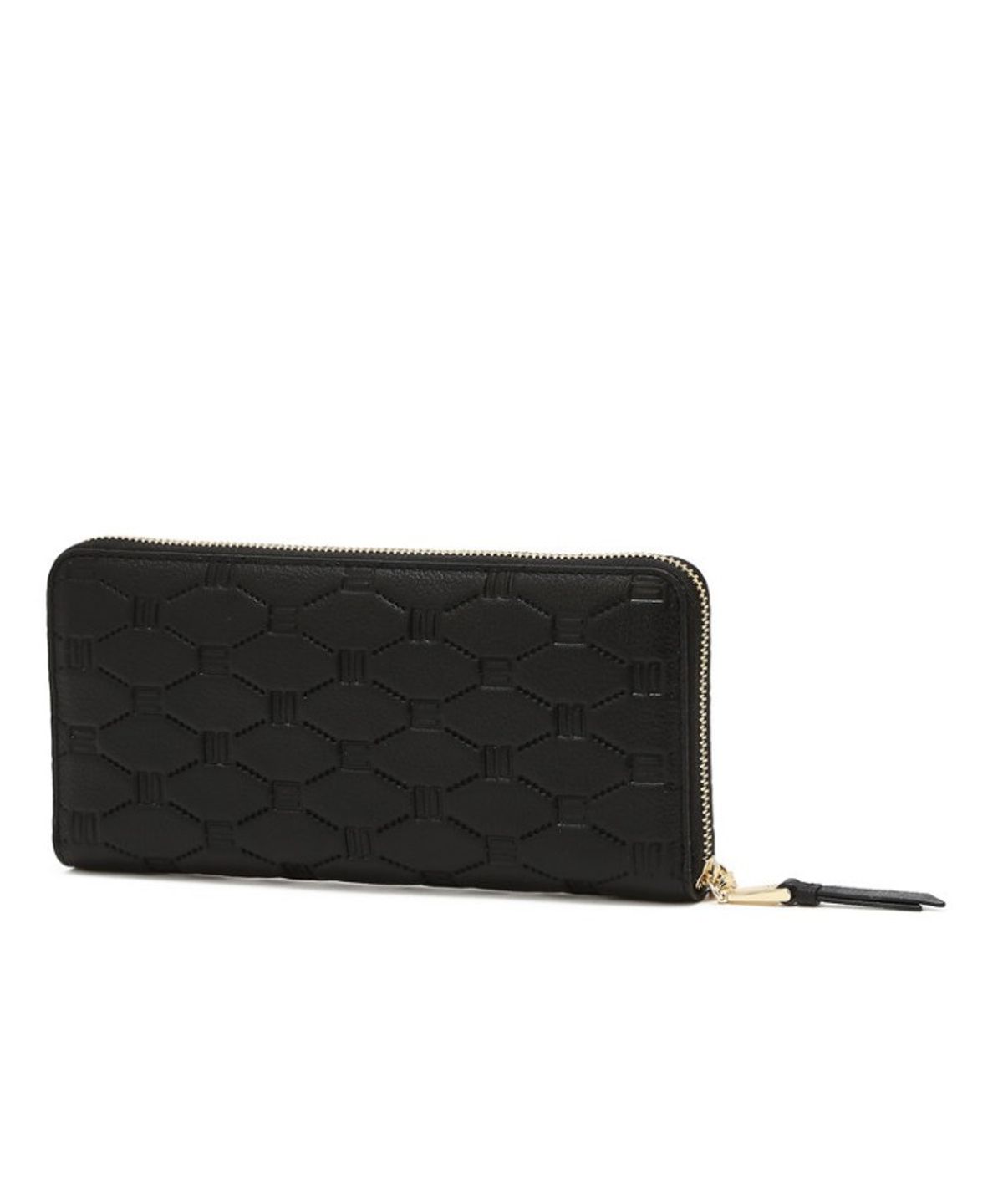 닥스 여성 액세서리(DAKS WOMENS ACCESSORIES) 엠블 블랙 DD로고 소가죽 지퍼돌이 장지갑_DCWA6E634BK