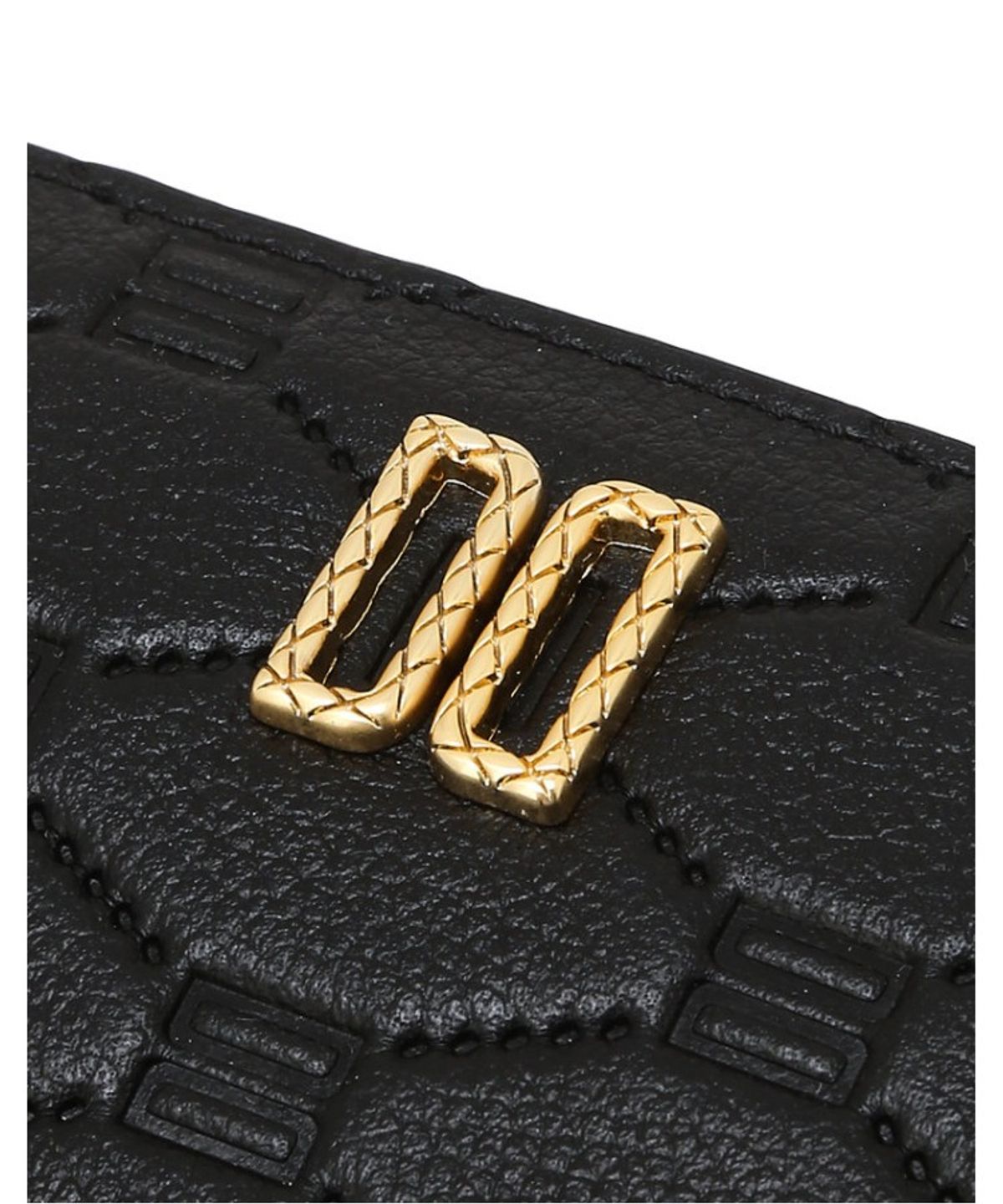 닥스 여성 액세서리(DAKS WOMENS ACCESSORIES) 엠블 블랙 DD로고 소가죽 지퍼돌이 장지갑_DCWA6E634BK