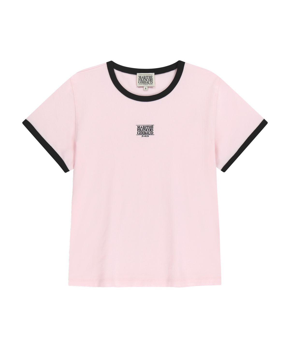 마리떼 프랑소와 저버(MARITHÉ + FRANҪOIS GIRBAUD) W CLASSIC LOGO RINGER TEE light pink