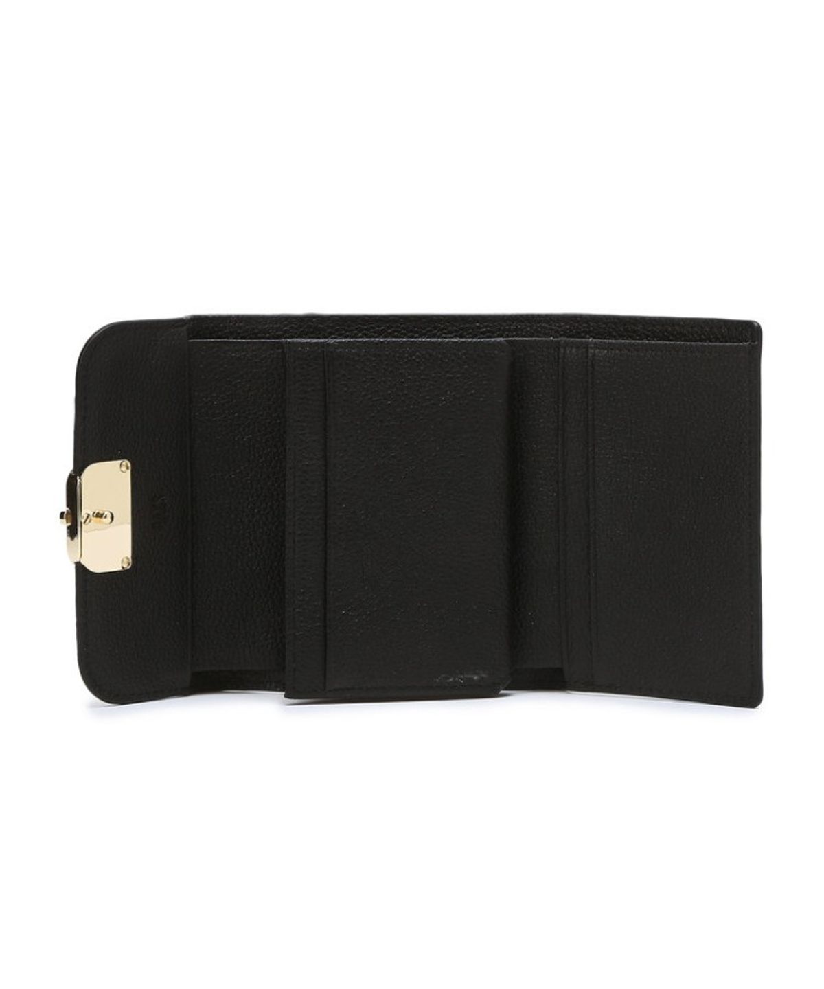 닥스 여성 액세서리(DAKS WOMENS ACCESSORIES) 버크백 샬롯 블랙 D장식 소가죽 반지갑_DCWA6E541BK