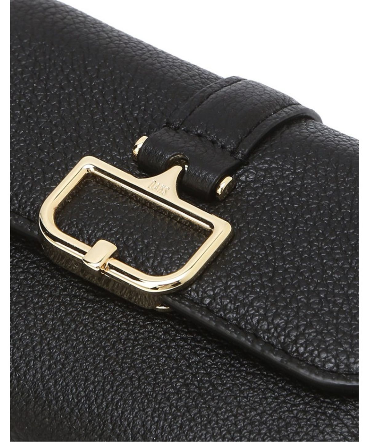 닥스 여성 액세서리(DAKS WOMENS ACCESSORIES) 버크백 샬롯 블랙 D장식 소가죽 반지갑_DCWA6E541BK