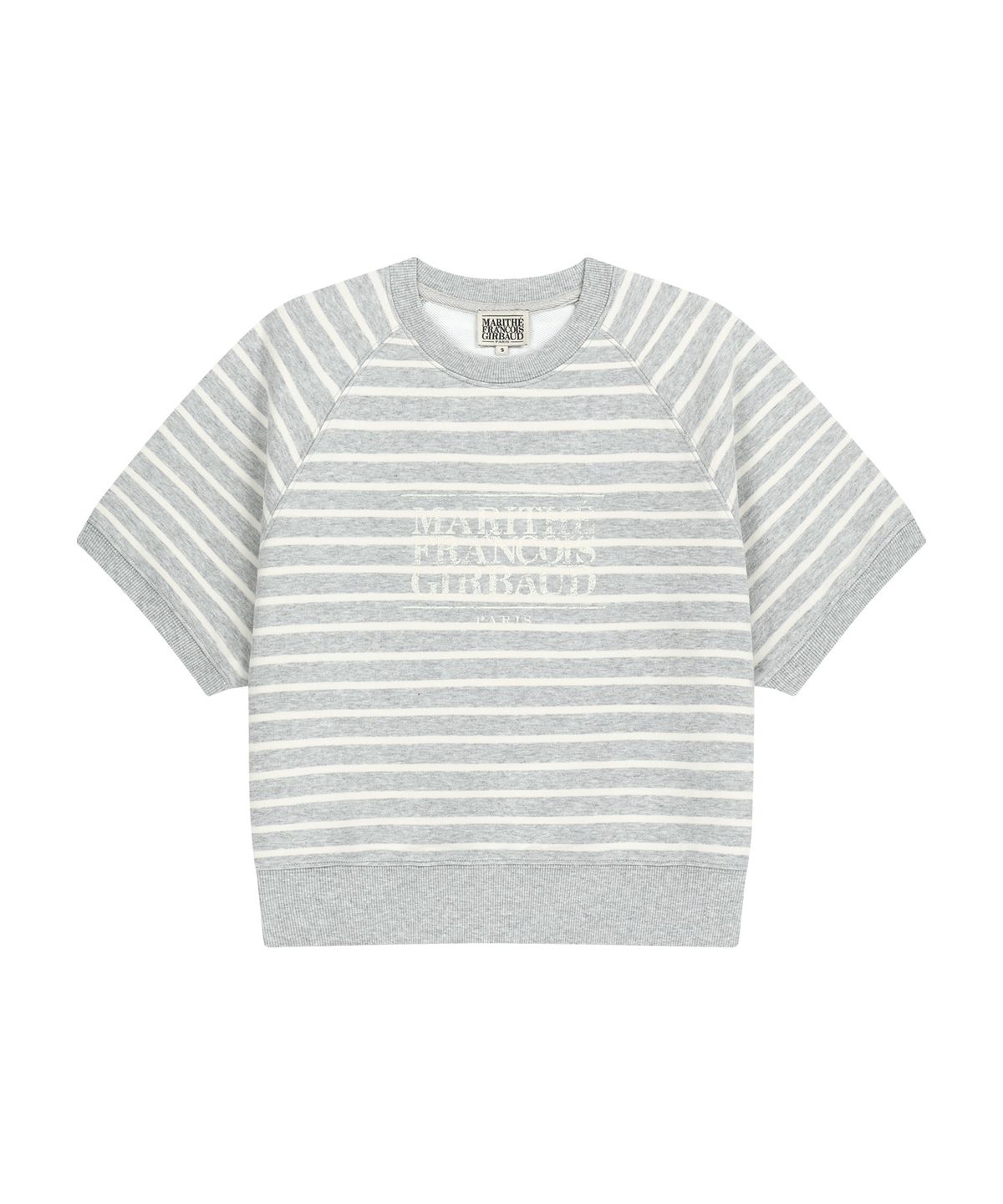 마리떼 프랑소와 저버(MARITHÉ + FRANҪOIS GIRBAUD) W VINTAGE CLASSIC LOGO HALF SWEATSHIRT melange gray