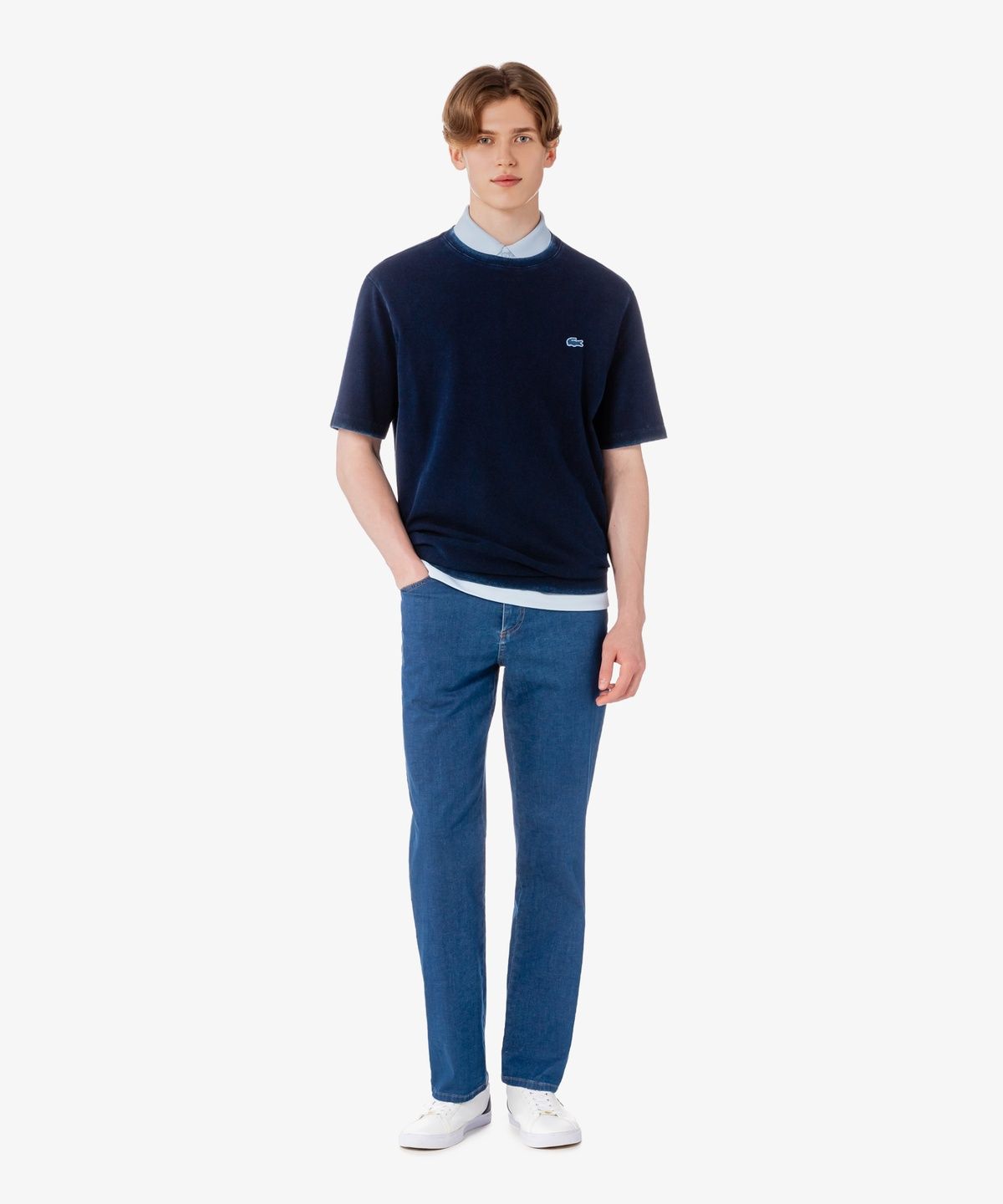 라코스테(LACOSTE) 남성 JP 인디고 반팔 티셔츠 TH9427-56G 3GF