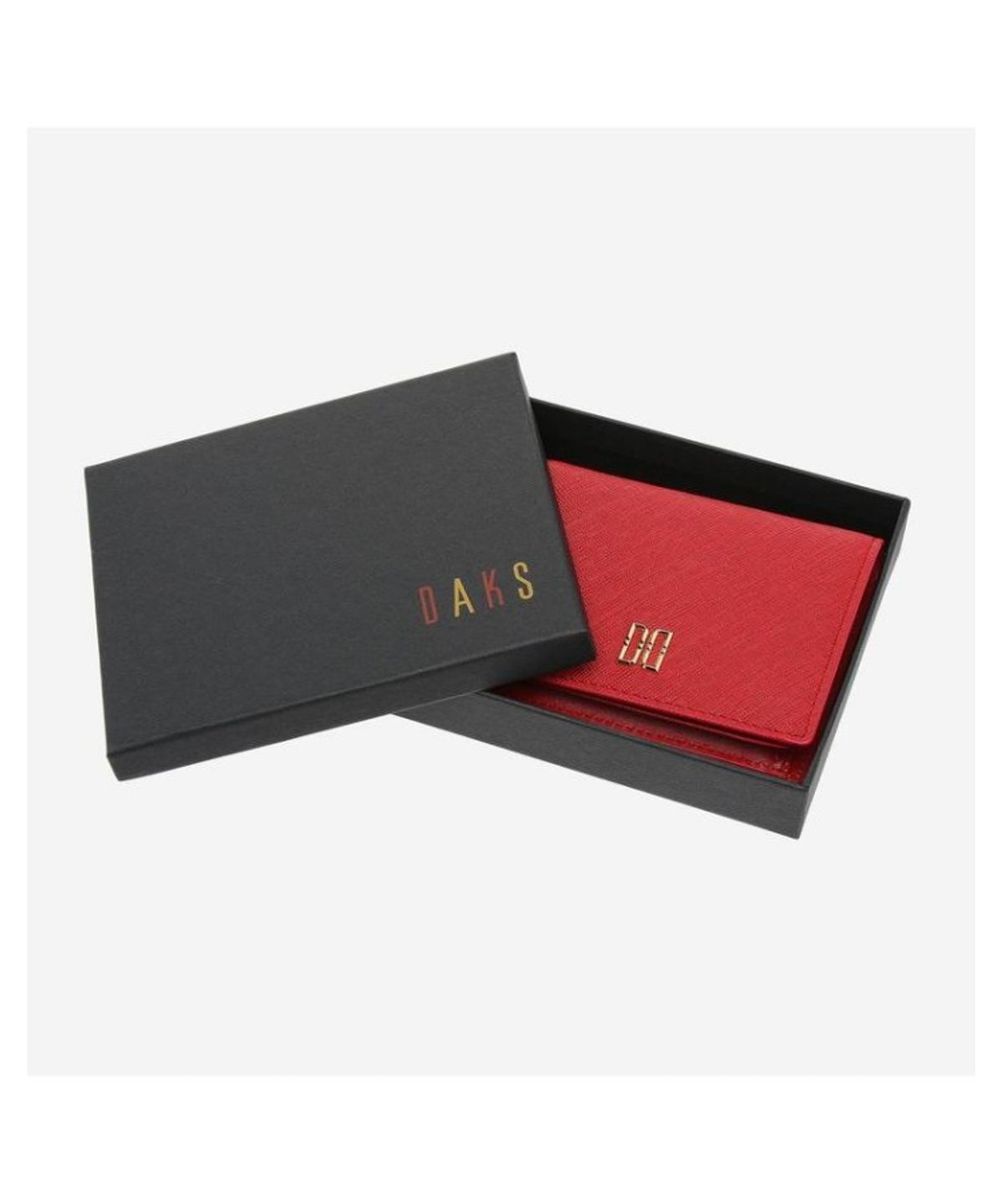 닥스 여성 액세서리(DAKS WOMENS ACCESSORIES) 레드 DAKS DD로고 카드지갑_DCWA5F002R2