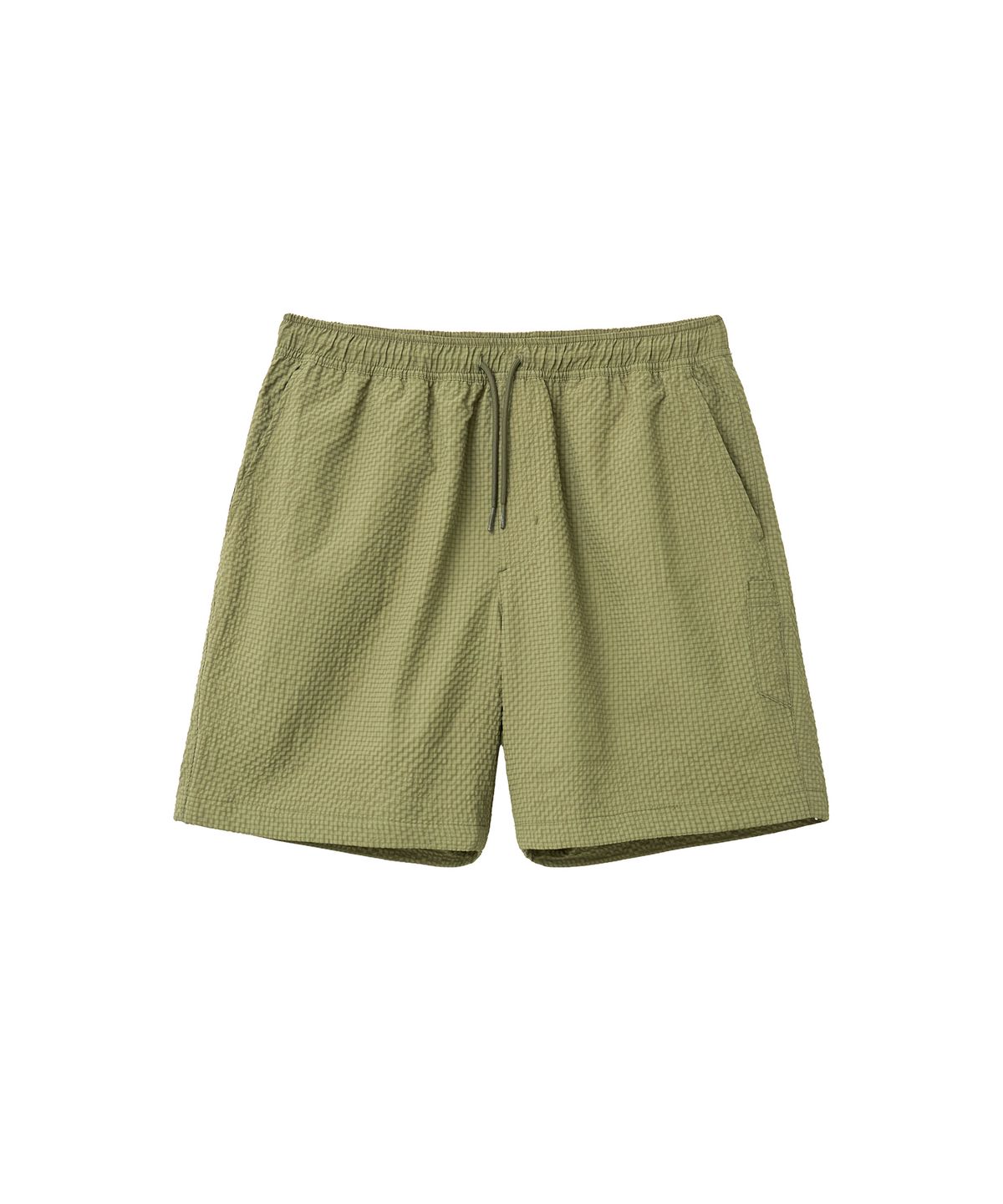 예일(YALE) 시어서커 체크 쇼츠_그린
