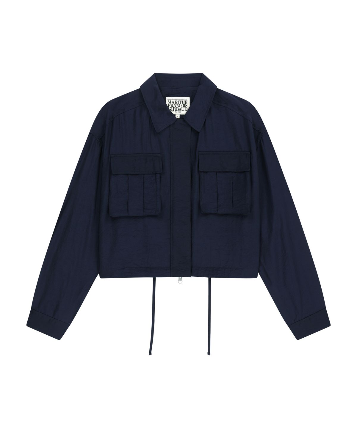 마리떼 프랑소와 저버(MARITHÉ + FRANҪOIS GIRBAUD) W CROP SHEER JACKET navy