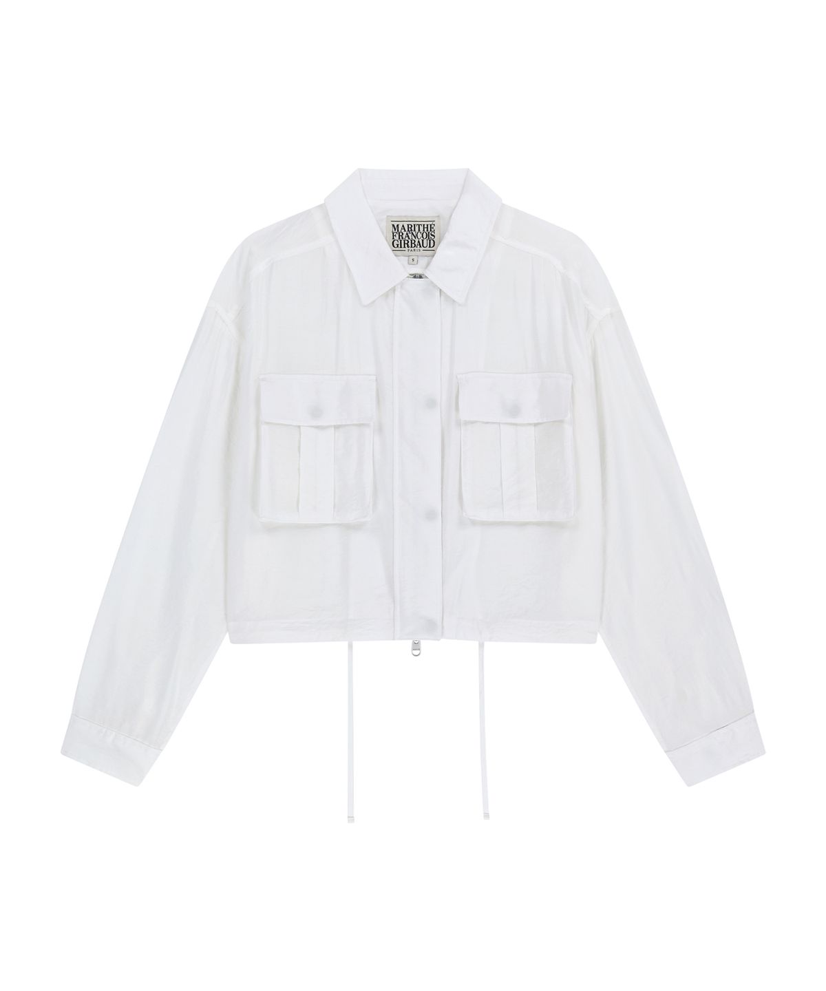 마리떼 프랑소와 저버(MARITHÉ + FRANҪOIS GIRBAUD) W CROP SHEER JACKET white
