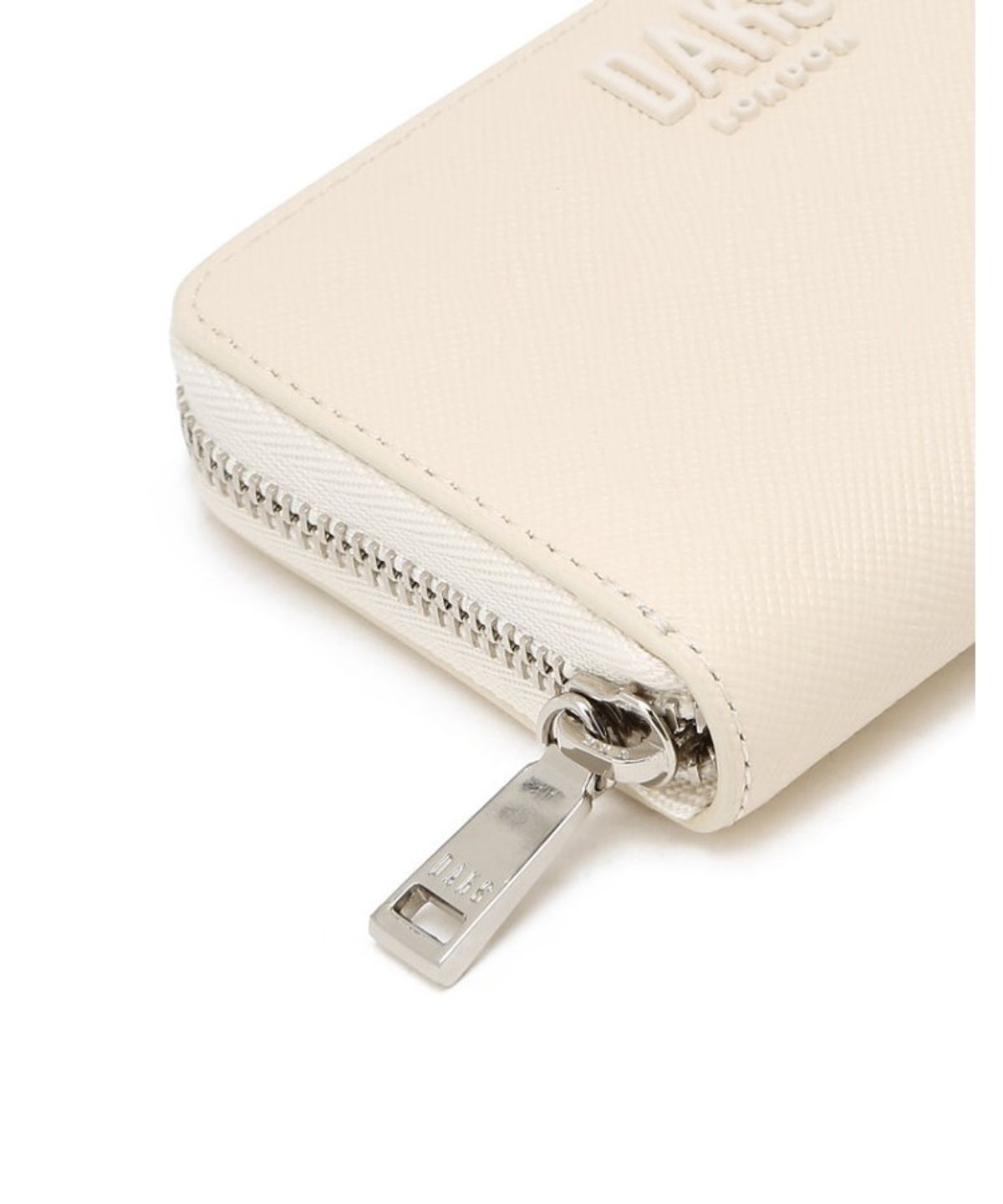 닥스 여성 액세서리(DAKS WOMENS ACCESSORIES) 젤라 아이보리 지퍼돌이 카드지갑_DCWA6E904I2