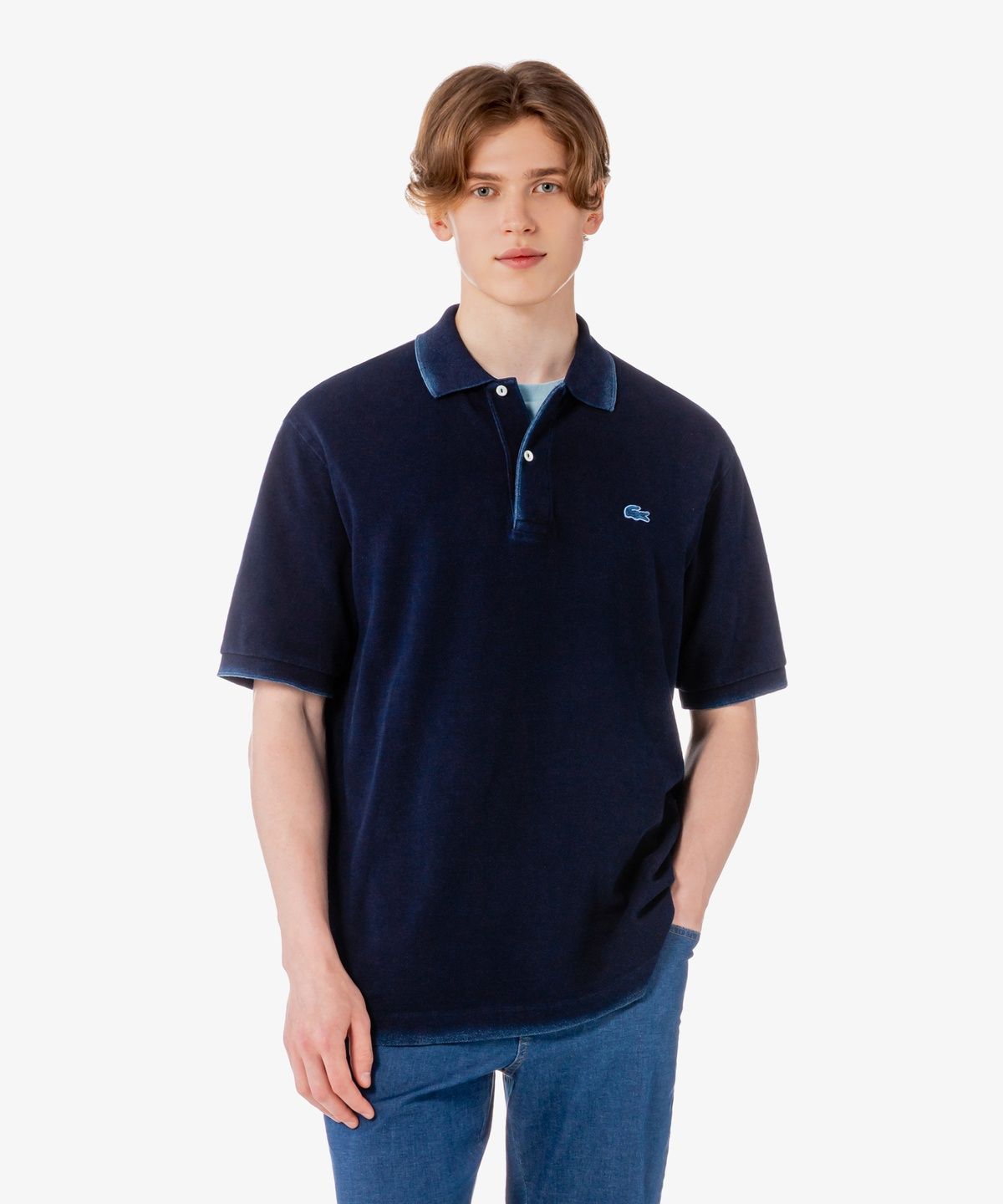 라코스테(LACOSTE) 남성 JP 인디고 반팔 폴로 셔츠 PH9428-56G 3GF