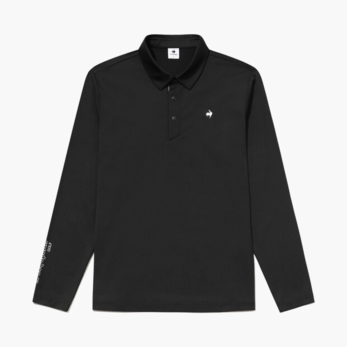 르꼬끄 골프(LECOQ GOLF) 남성 에센셜 스트레치 긴팔 티셔츠 _BLCK GR121MTL11