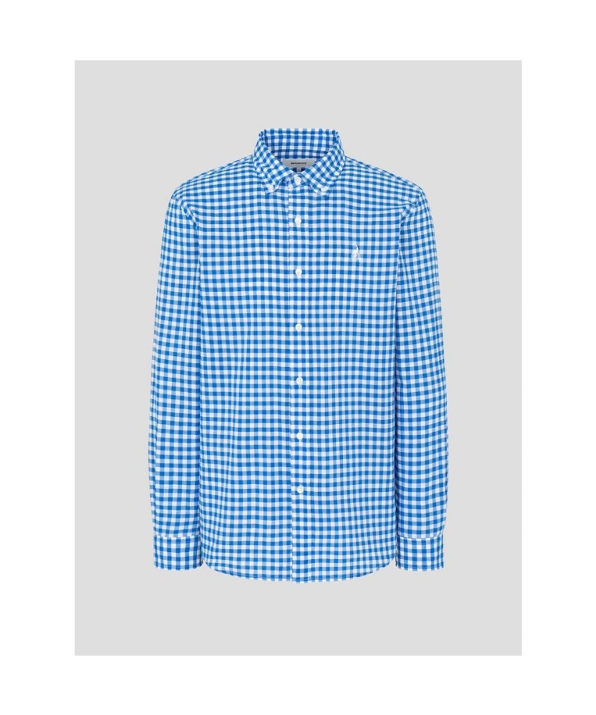 빈폴 멘(BEANPOLE MEN) 깅엄 체크 셔츠  블루