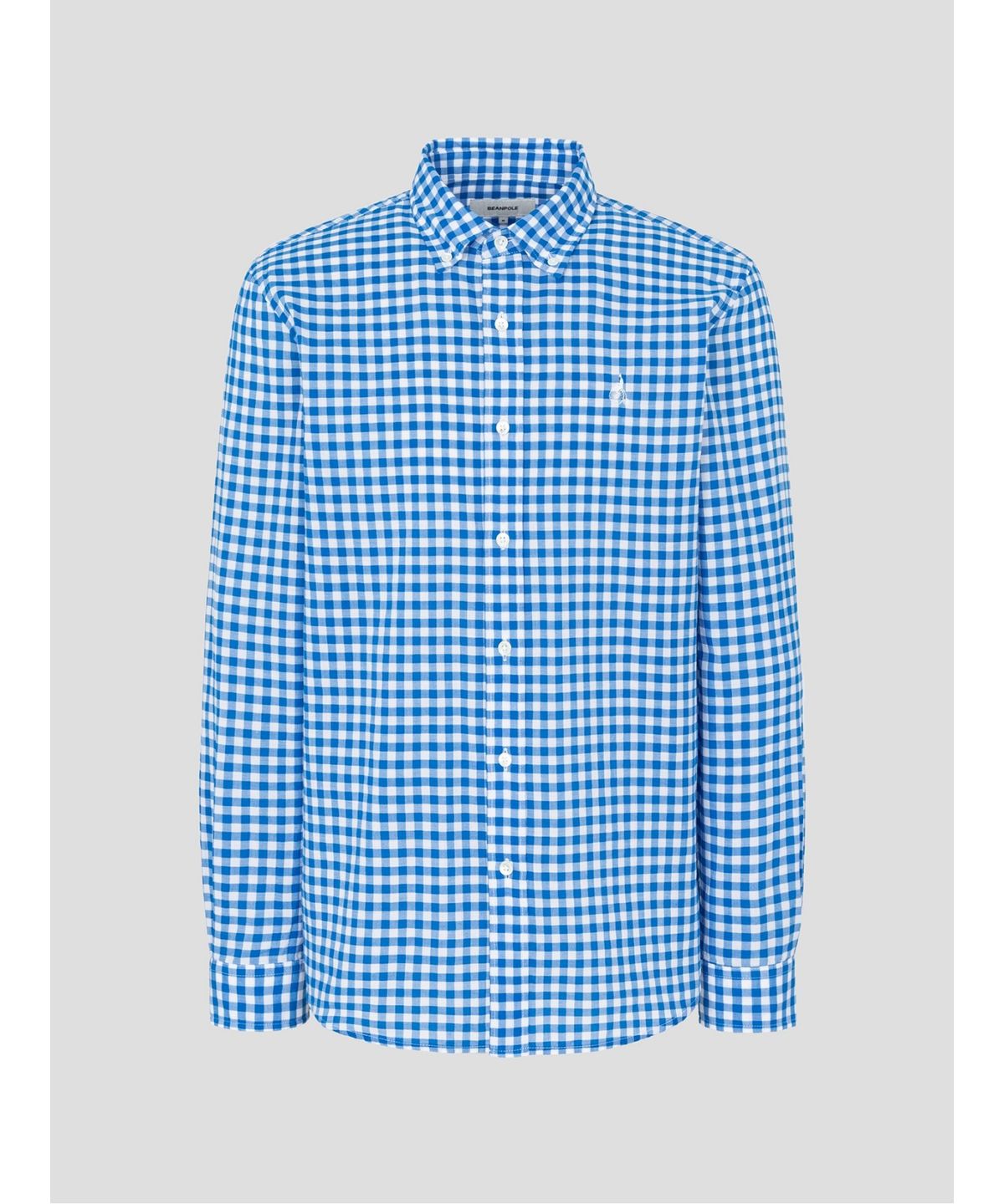 빈폴 멘(BEANPOLE MEN) 깅엄 체크 셔츠  블루