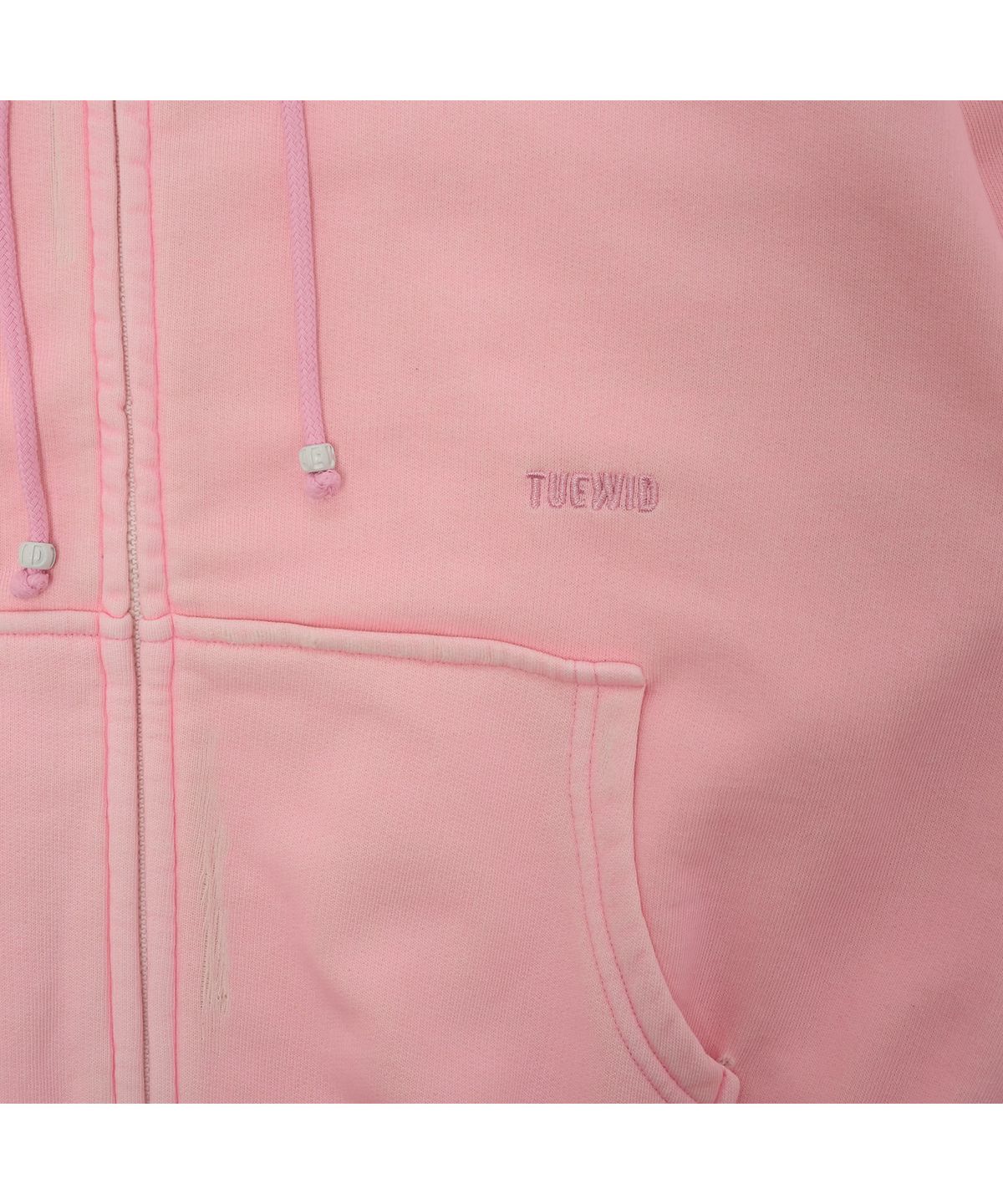 투위드(TUEWID) Tuewid classic embroidery set up zip up in blush pink