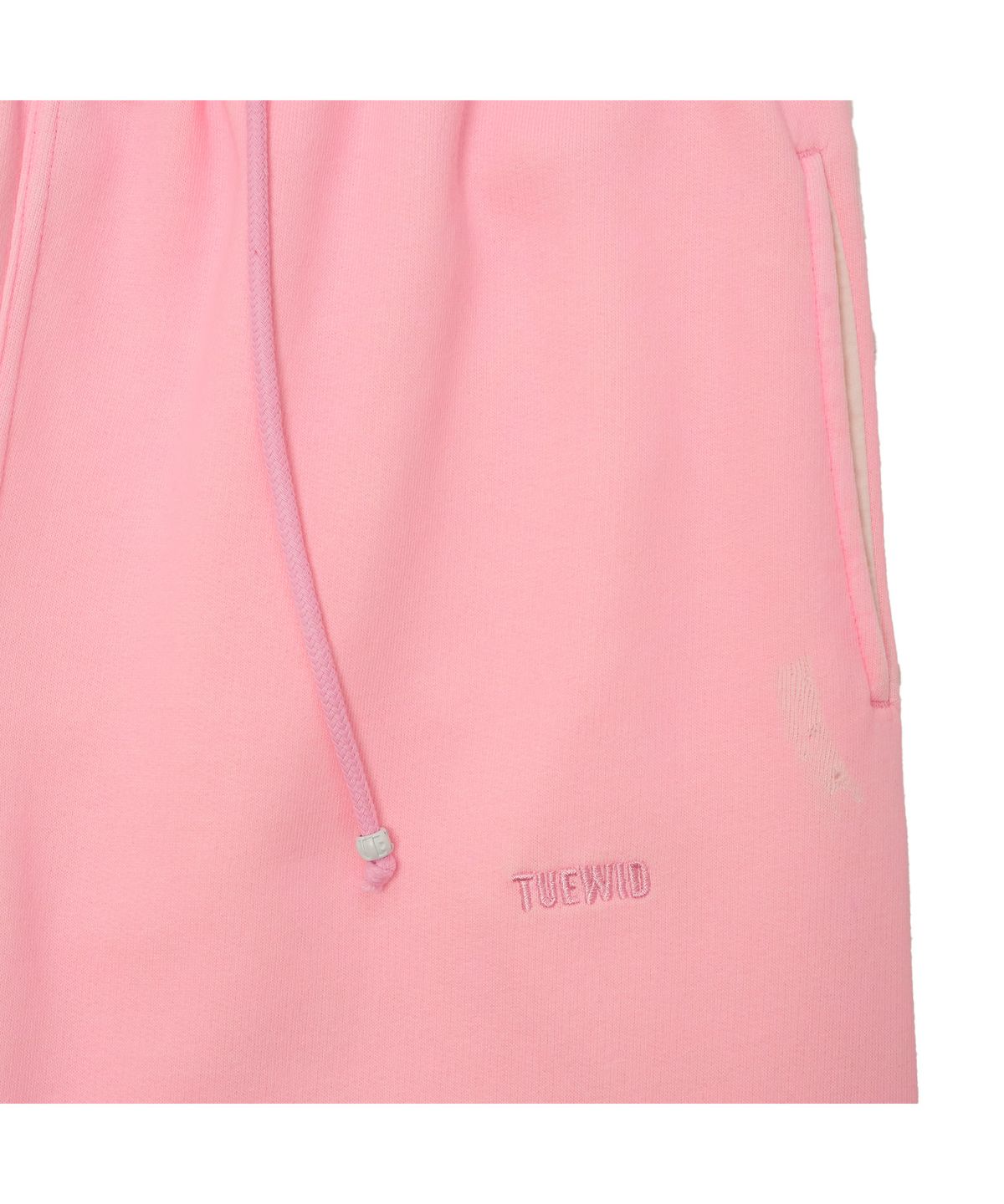 투위드(TUEWID) Tuewid classic embroidery set up pants  in blush pink