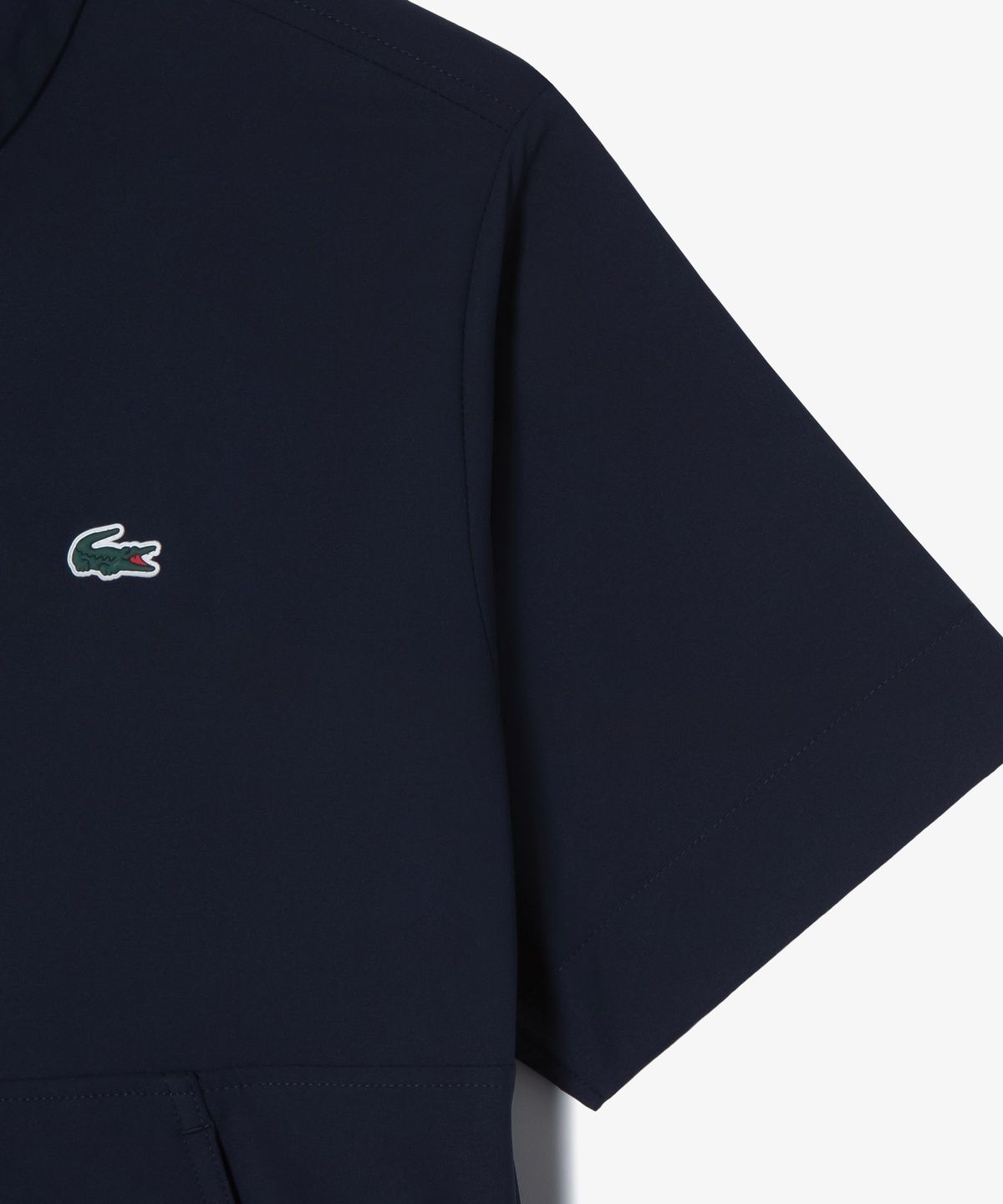 라코스테(LACOSTE) 여성 실루엣 반팔 우븐 아노락 BF710E-56G HDE