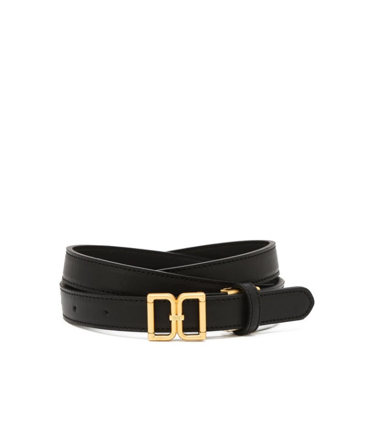 닥스 여성 액세서리(DAKS WOMENS ACCESSORIES) 블랙 DD 골드 버클 여성벨트_DBBE6E770BK