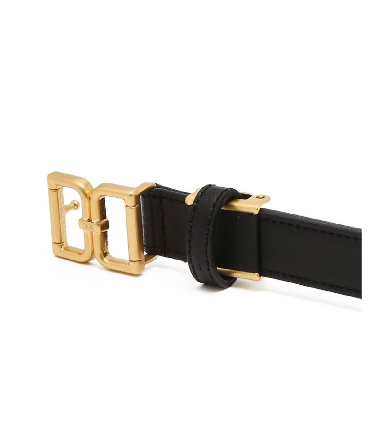 닥스 여성 액세서리(DAKS WOMENS ACCESSORIES) 블랙 DD 골드 버클 여성벨트_DBBE6E770BK