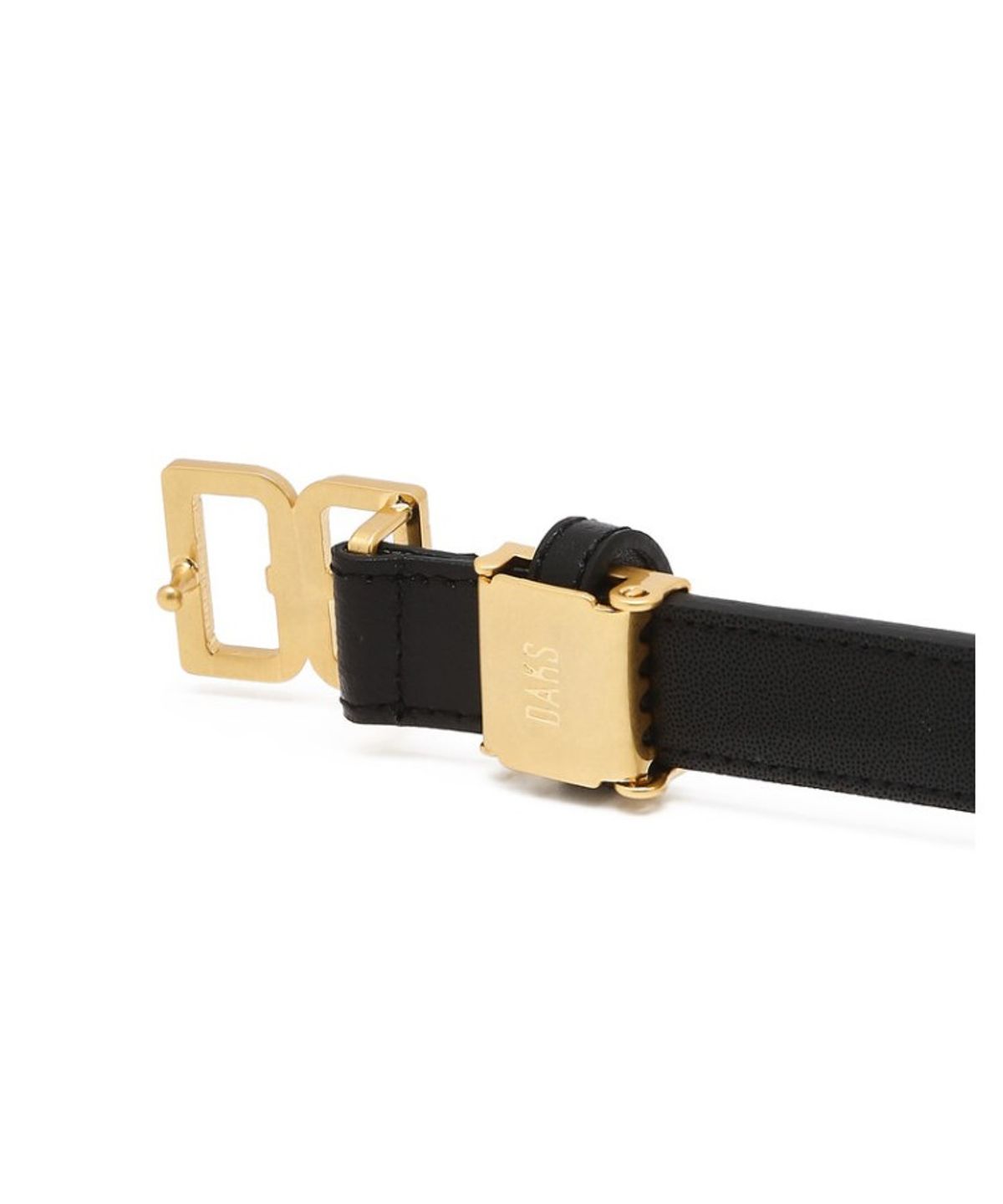 닥스 여성 액세서리(DAKS WOMENS ACCESSORIES) 블랙 DD 골드 버클 여성벨트_DBBE6E770BK