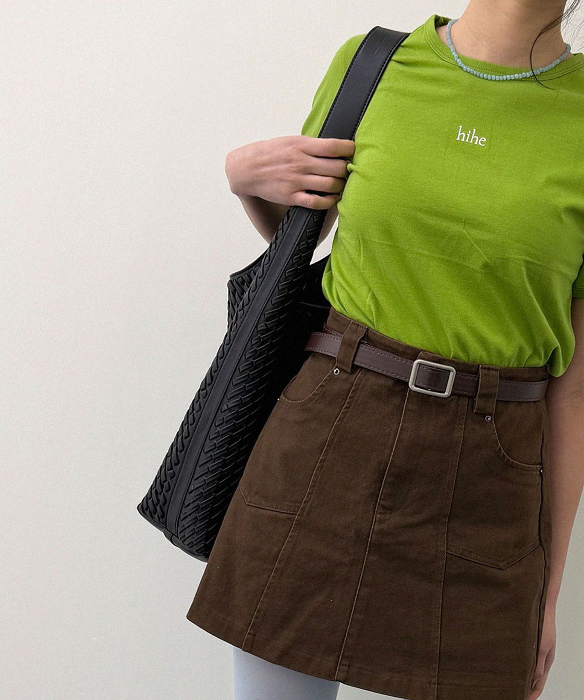 히헤(HIHE) Small Logo Top_Olive