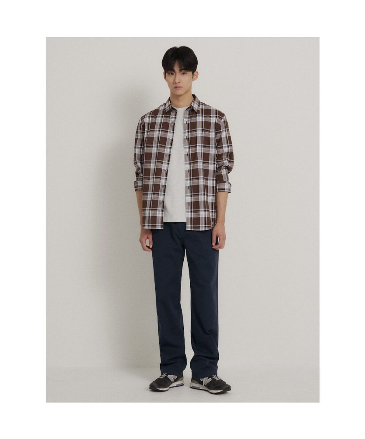 빈폴 멘(BEANPOLE MEN) 퍼티그 세미와이드핏 치노 팬츠  네이비